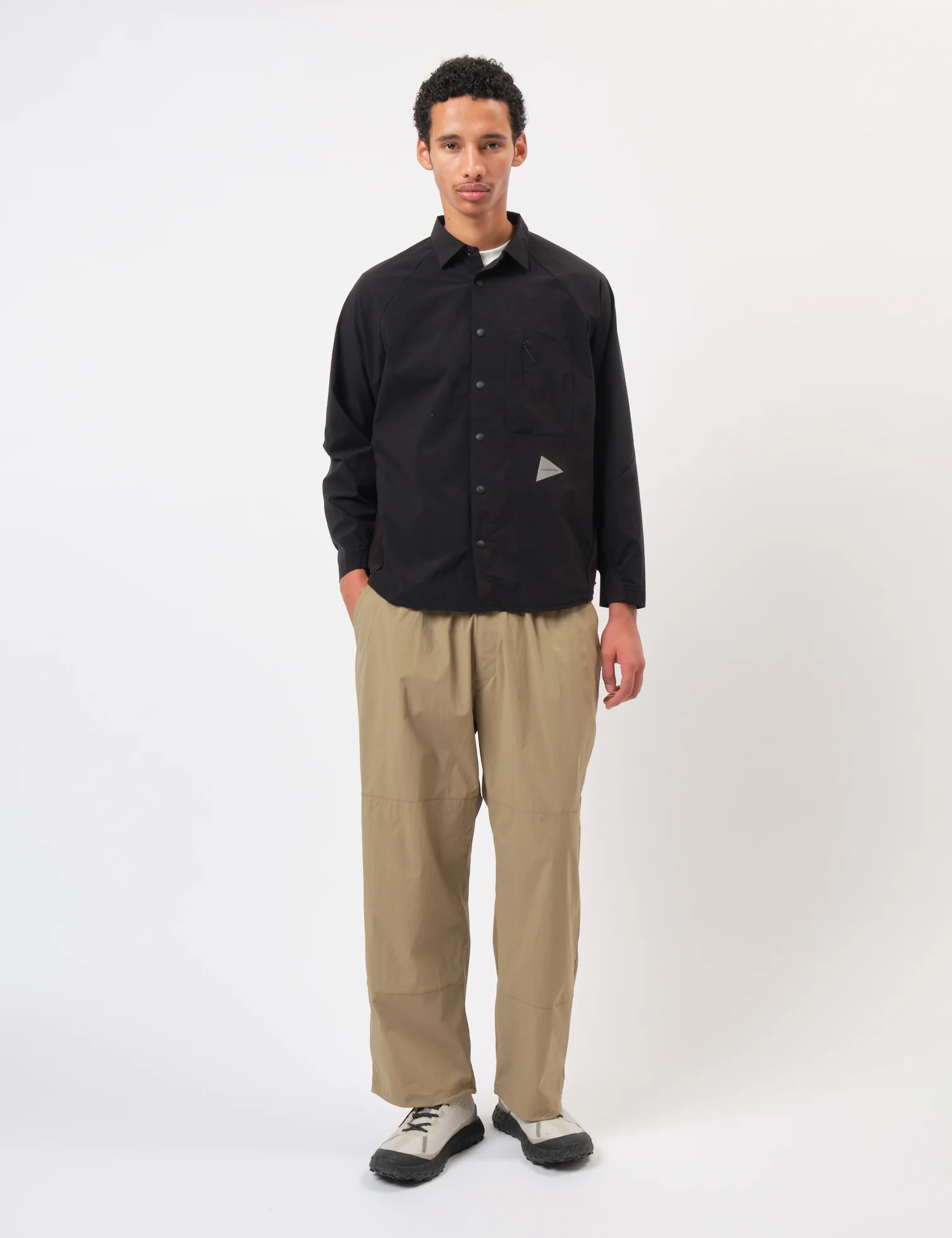 and Wander Fleece Base Long Sleeve Shirt - Black - Image 3