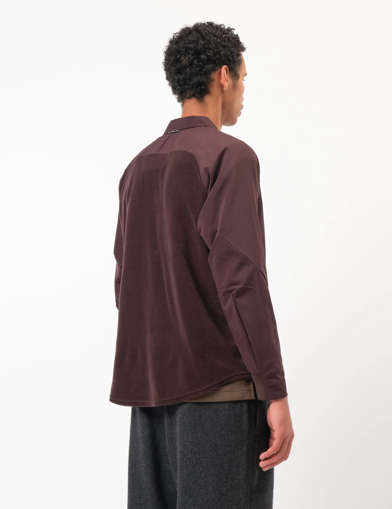 and Wander Fleece Base Long Sleeve Shirt - Bordeaux - Image 5