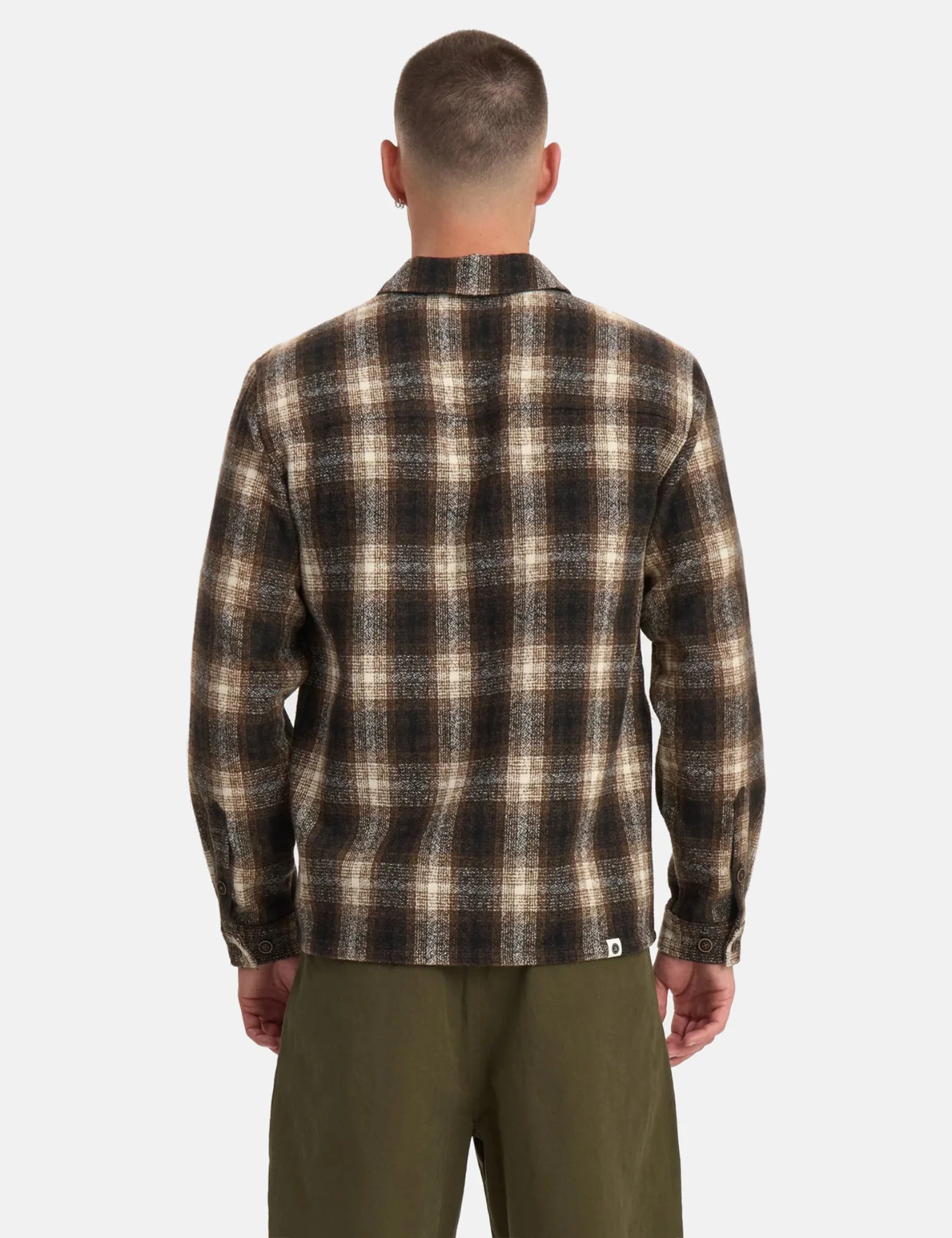 Anerkjendt Akhanky Wool Overshirt - Carafe Brown - Image 4