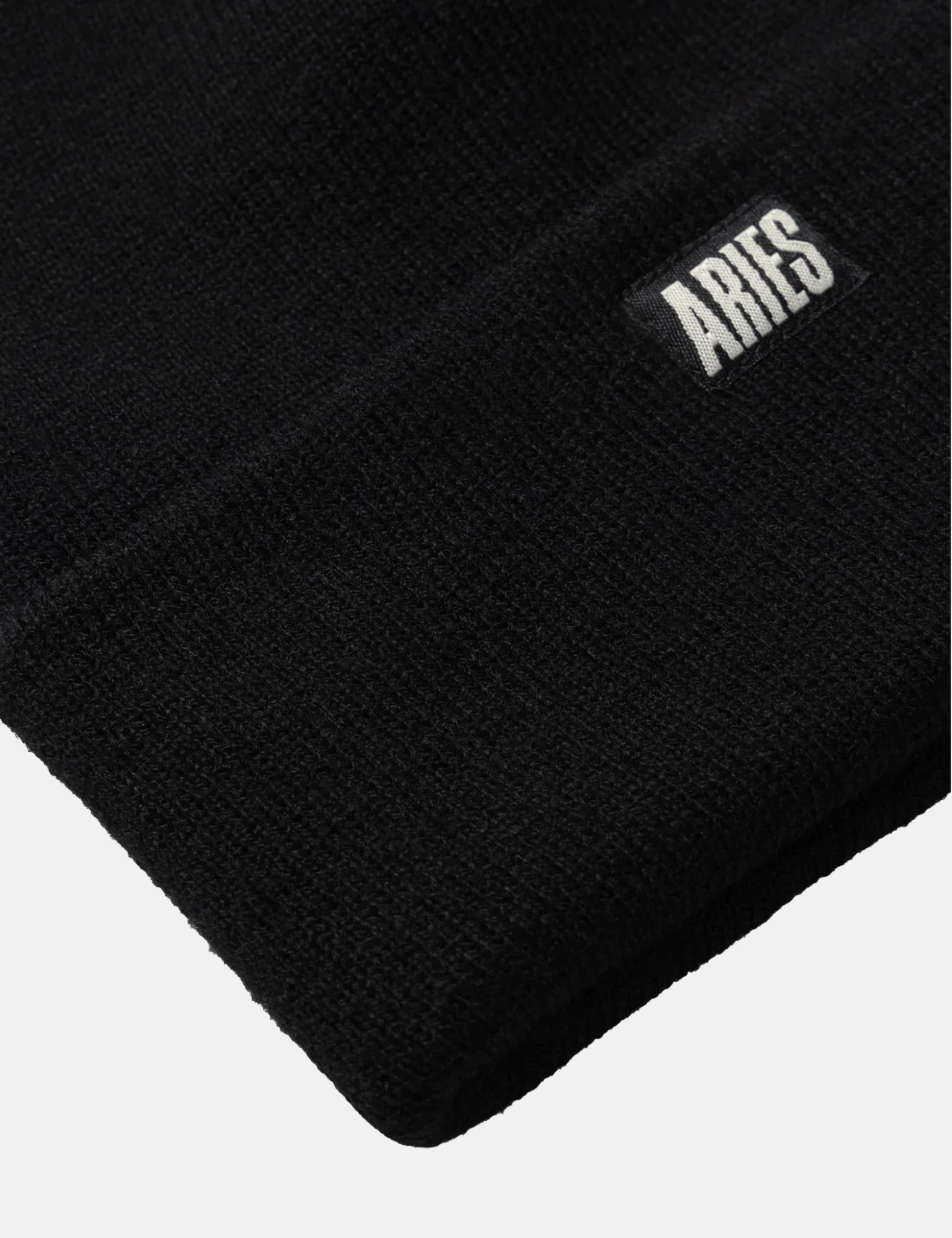 Aries Broken Column Beanie Hat - Black - Image 4