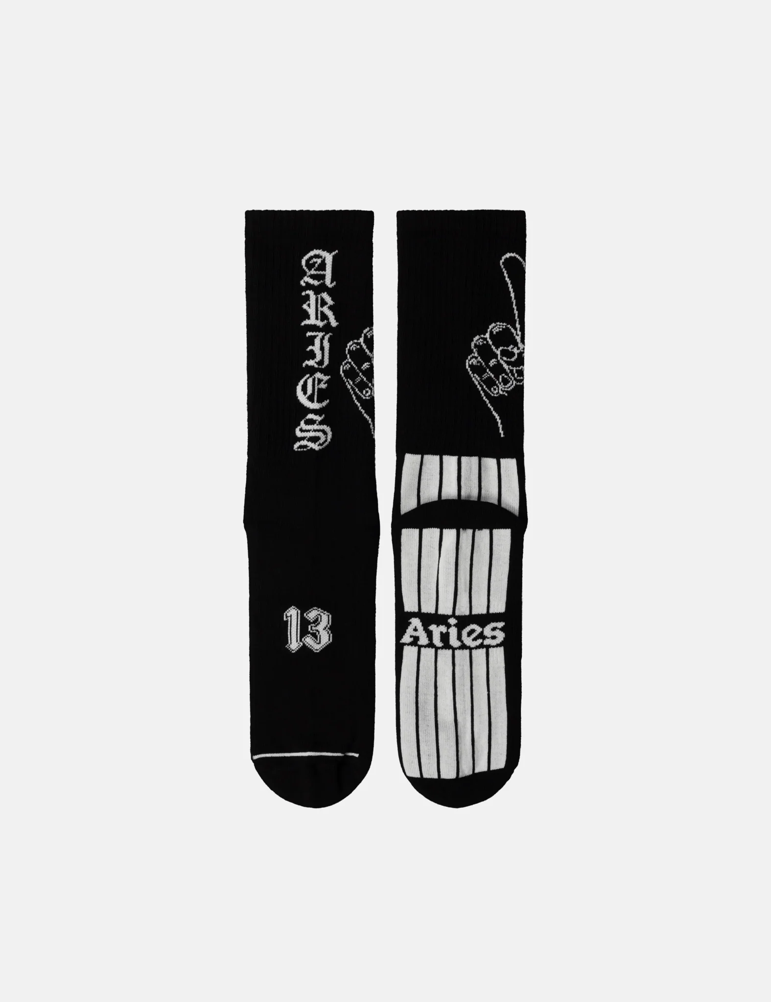 Aries Finger Socks - Black - Image 3