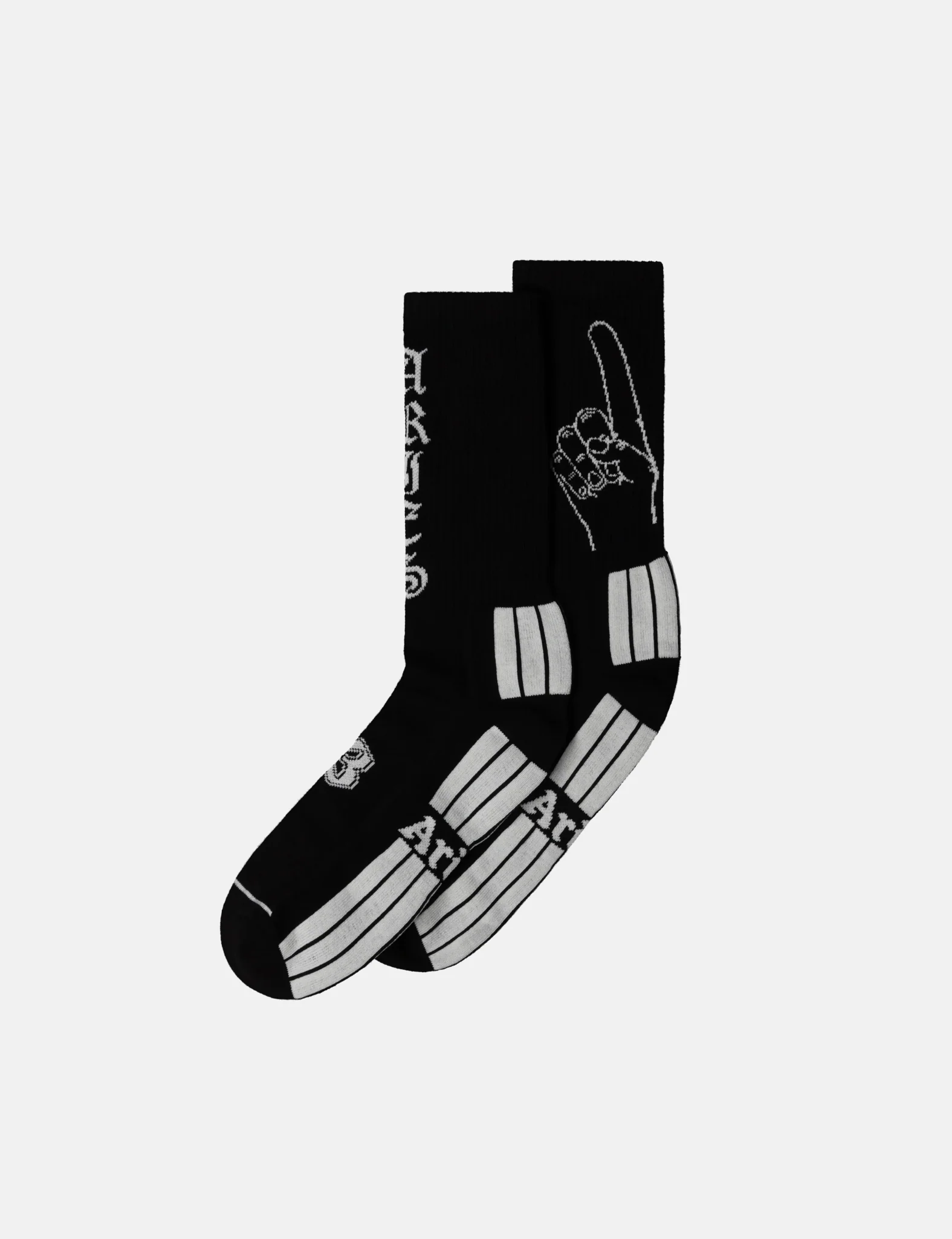 Aries Finger Socks - Black - Image 4