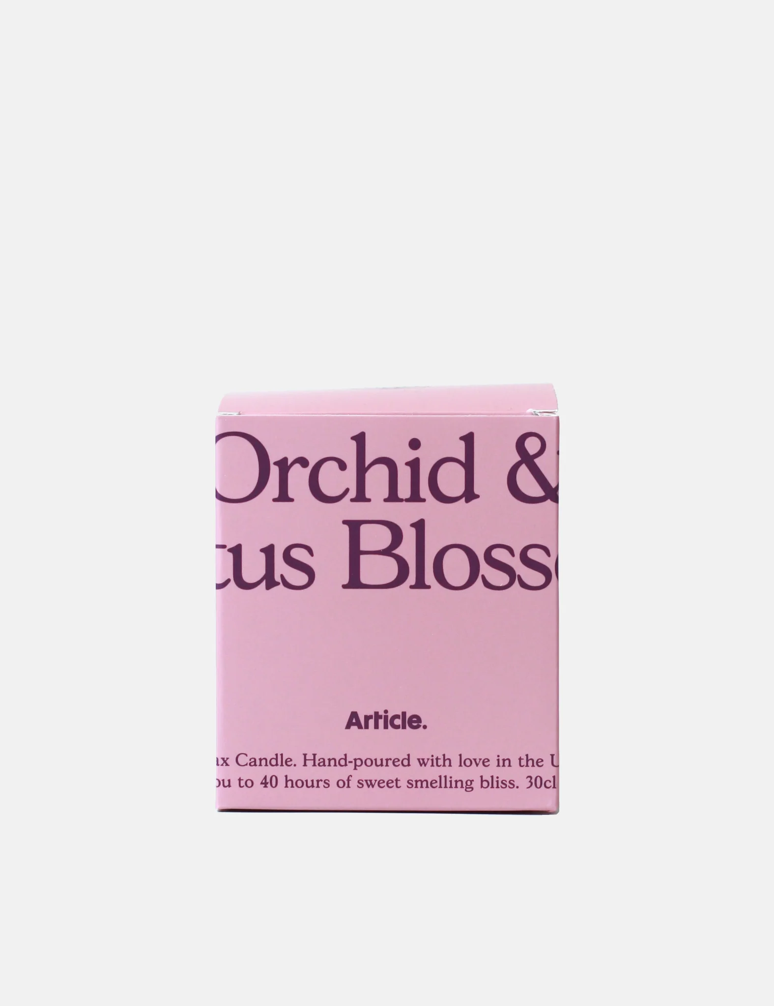 Article. Soy Candle UK Hand Poured - Orchid & Lotus - Image 4