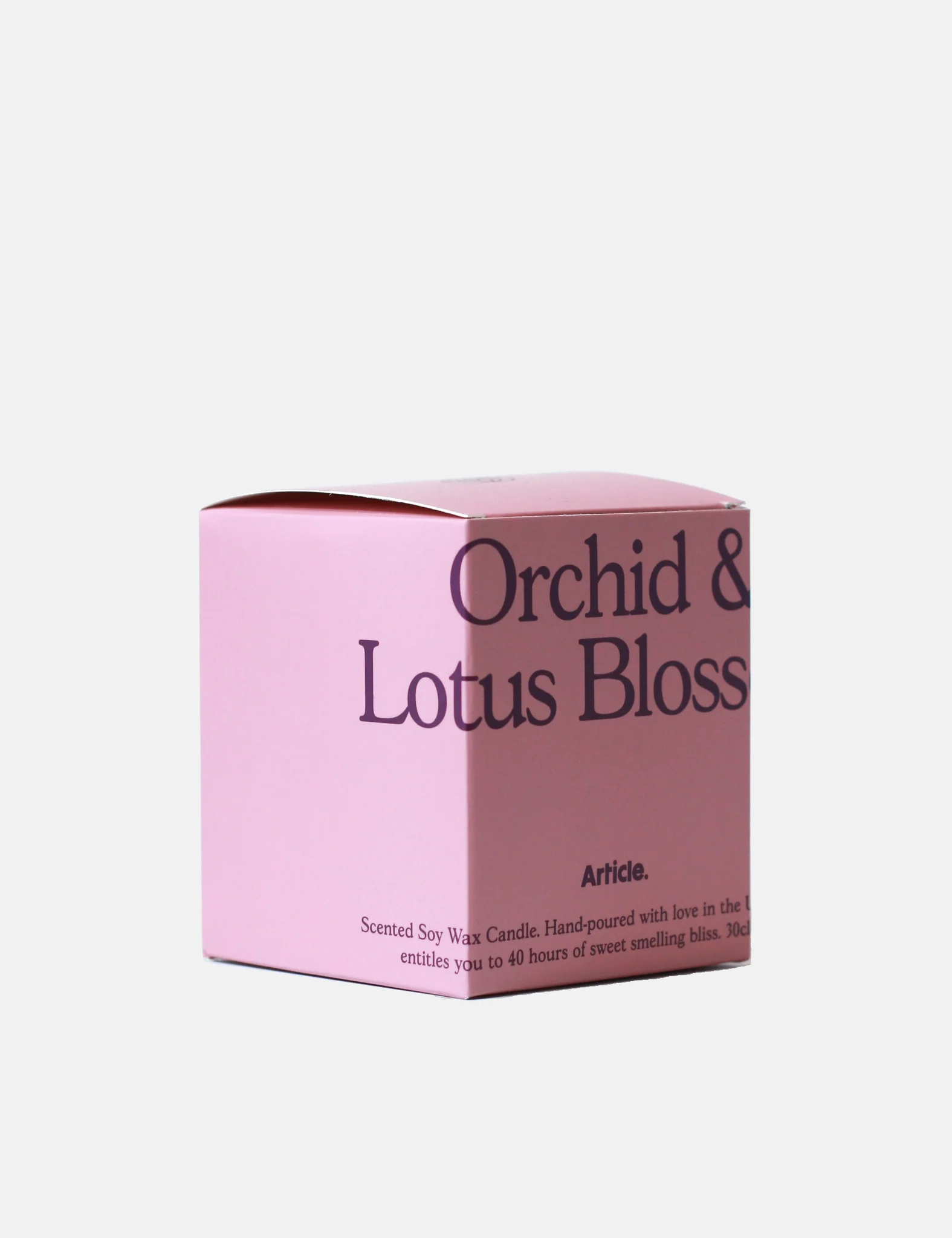 Article. Soy Candle UK Hand Poured - Orchid & Lotus - Image 5
