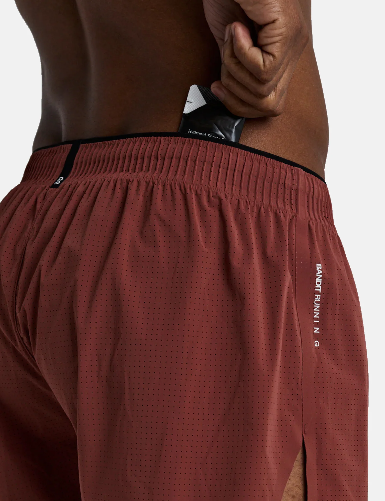 Bandit Men's Vento Next Gen 3" Split Shorts - Mahogany Brown - Image 6
