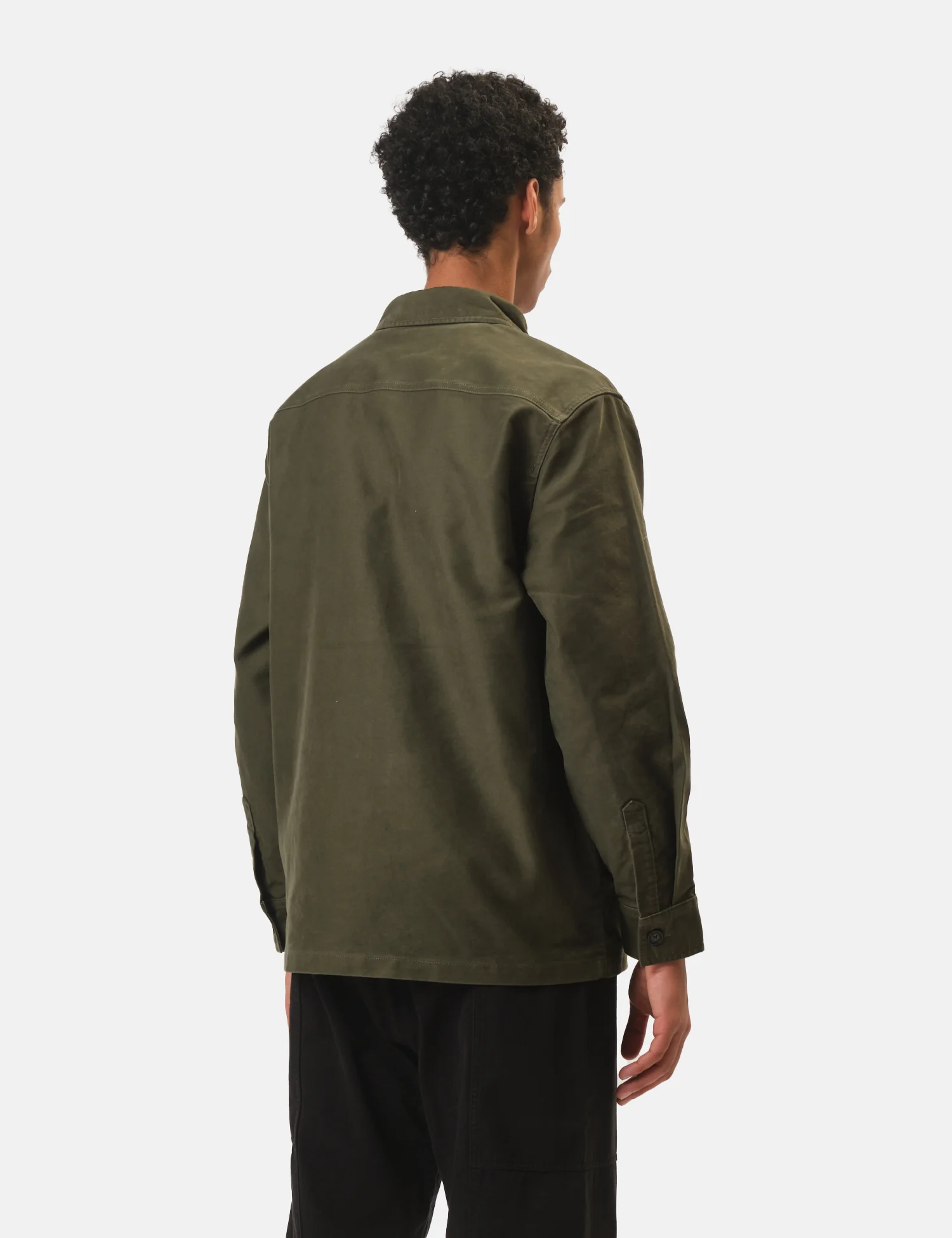 Barbour Newbirch Cotton Sateen Overshirt - Forest Green - Image 6
