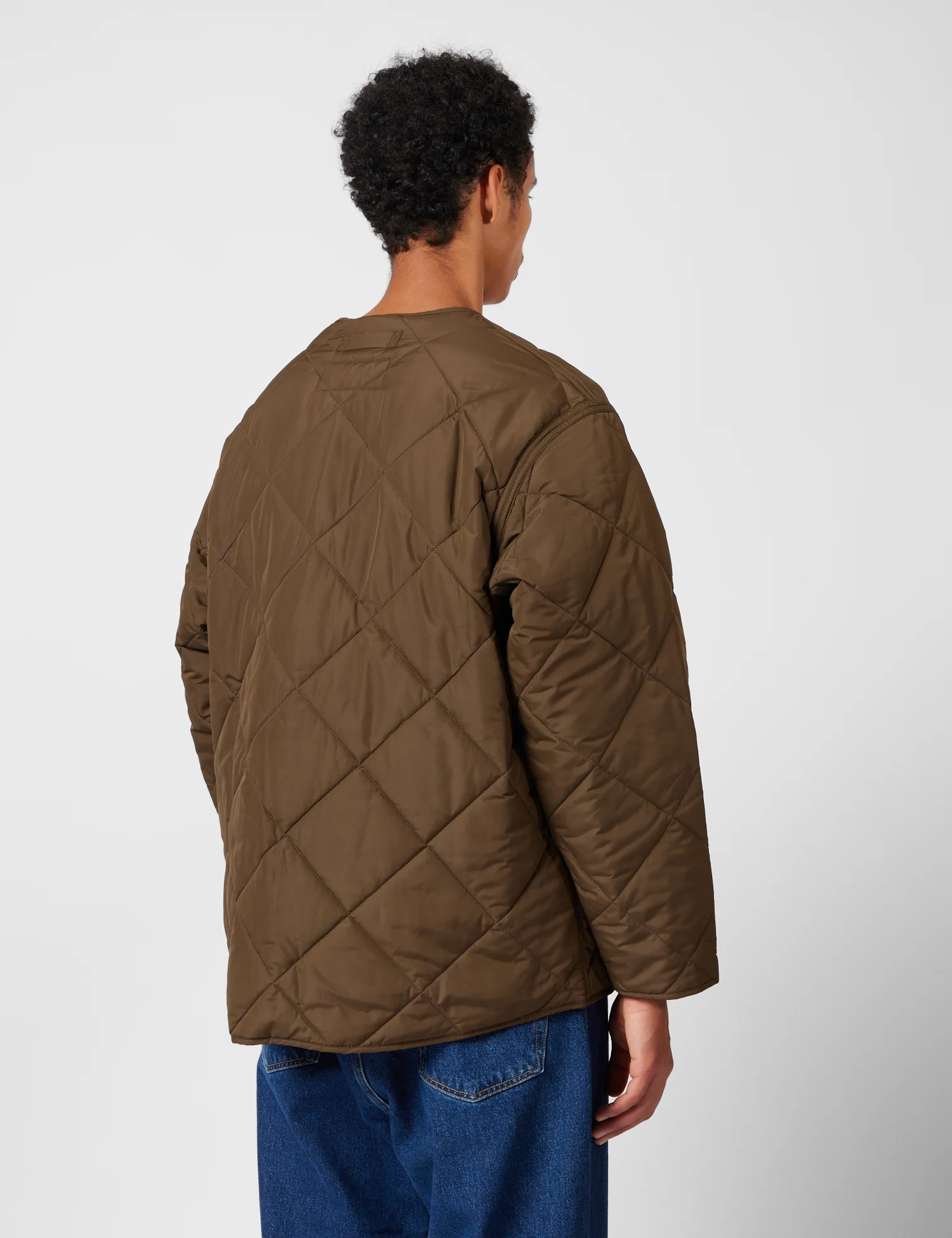 Barbour x Kaptain Sunshine Quilted Liner Jacket - Khaki Brown - Image 3