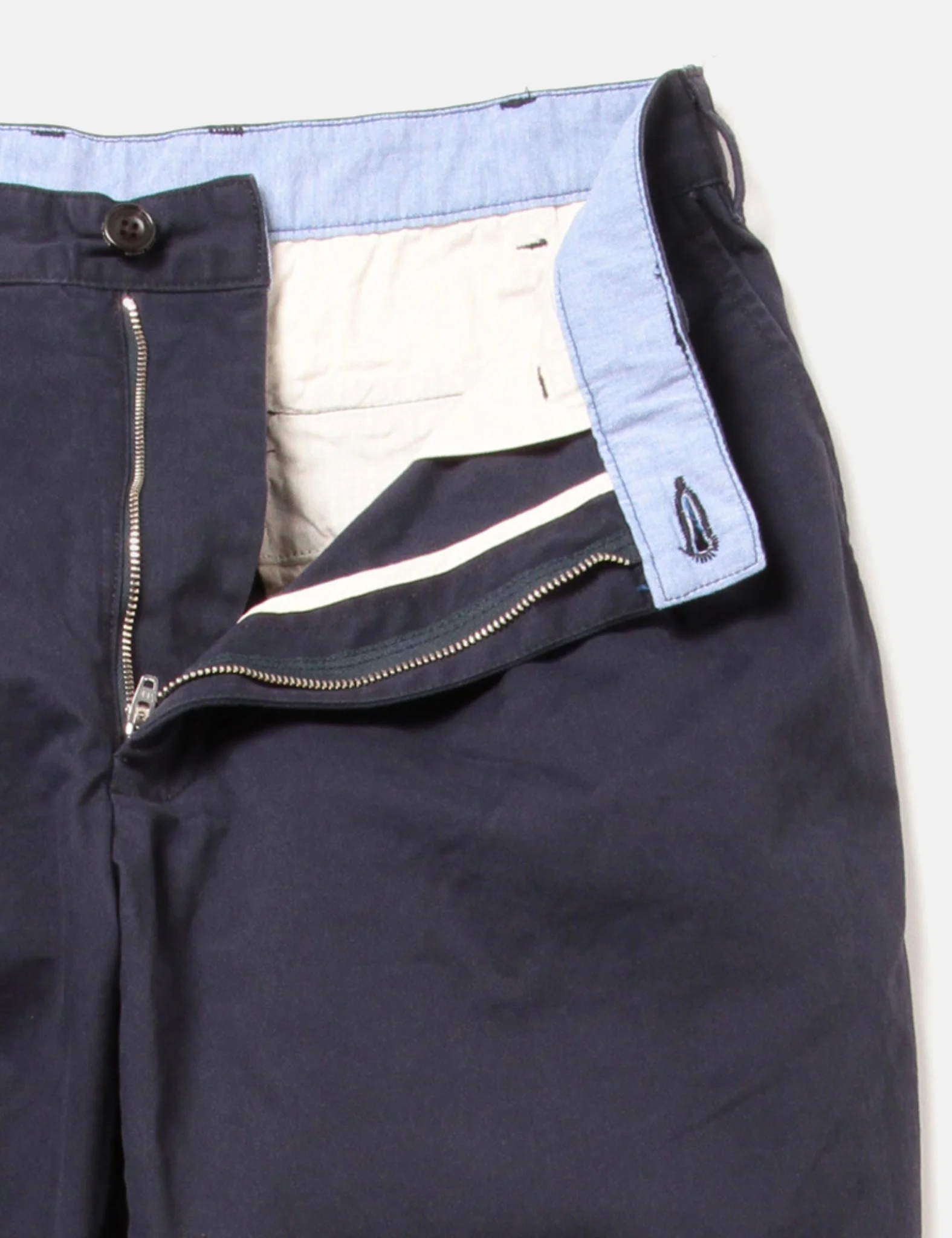 Beams Plus 2 Pleat Twill Pants - Dark Navy Blue - Image 7