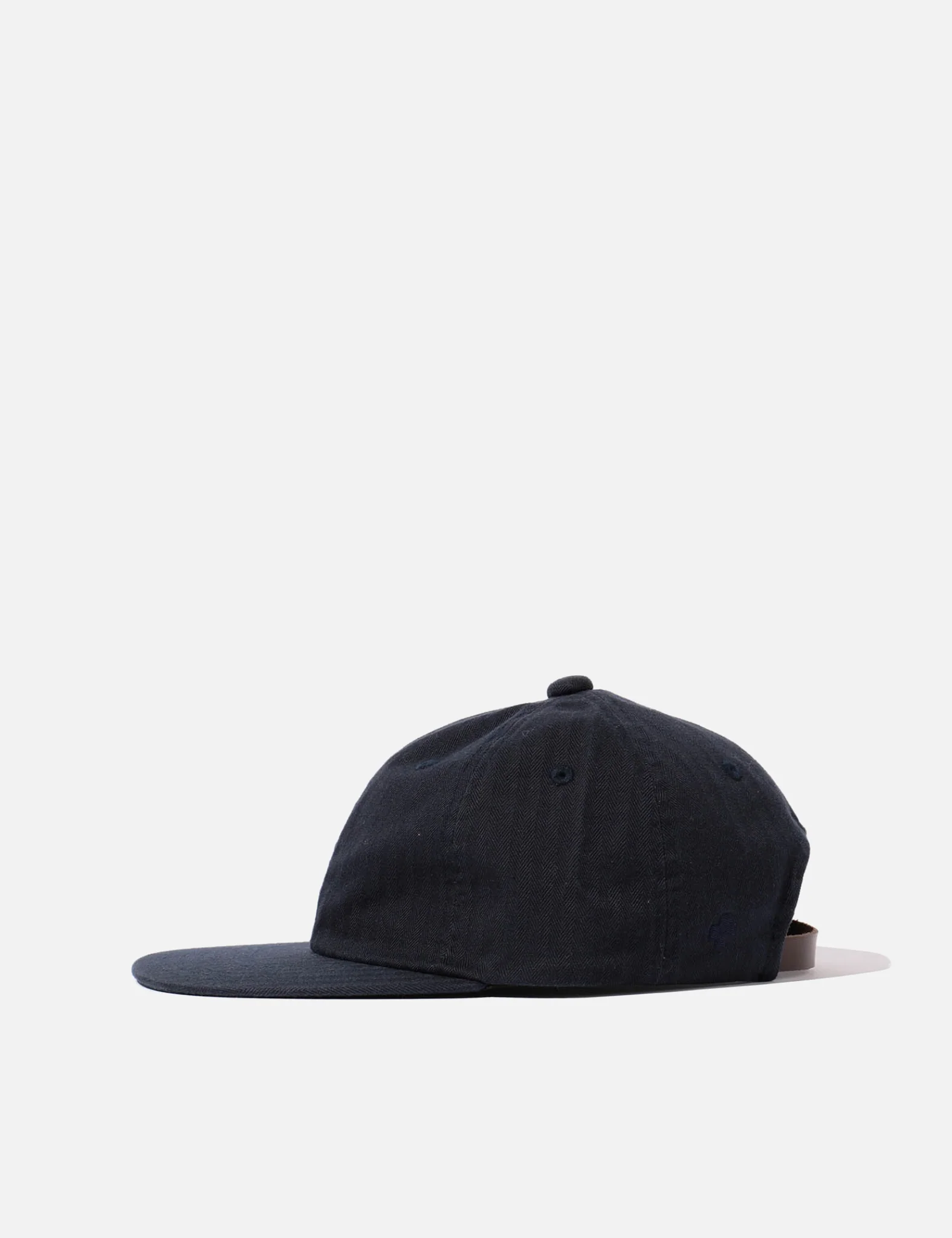 Beams Plus 6-Panel Herringbone Cap - Navy Blue - Image 3