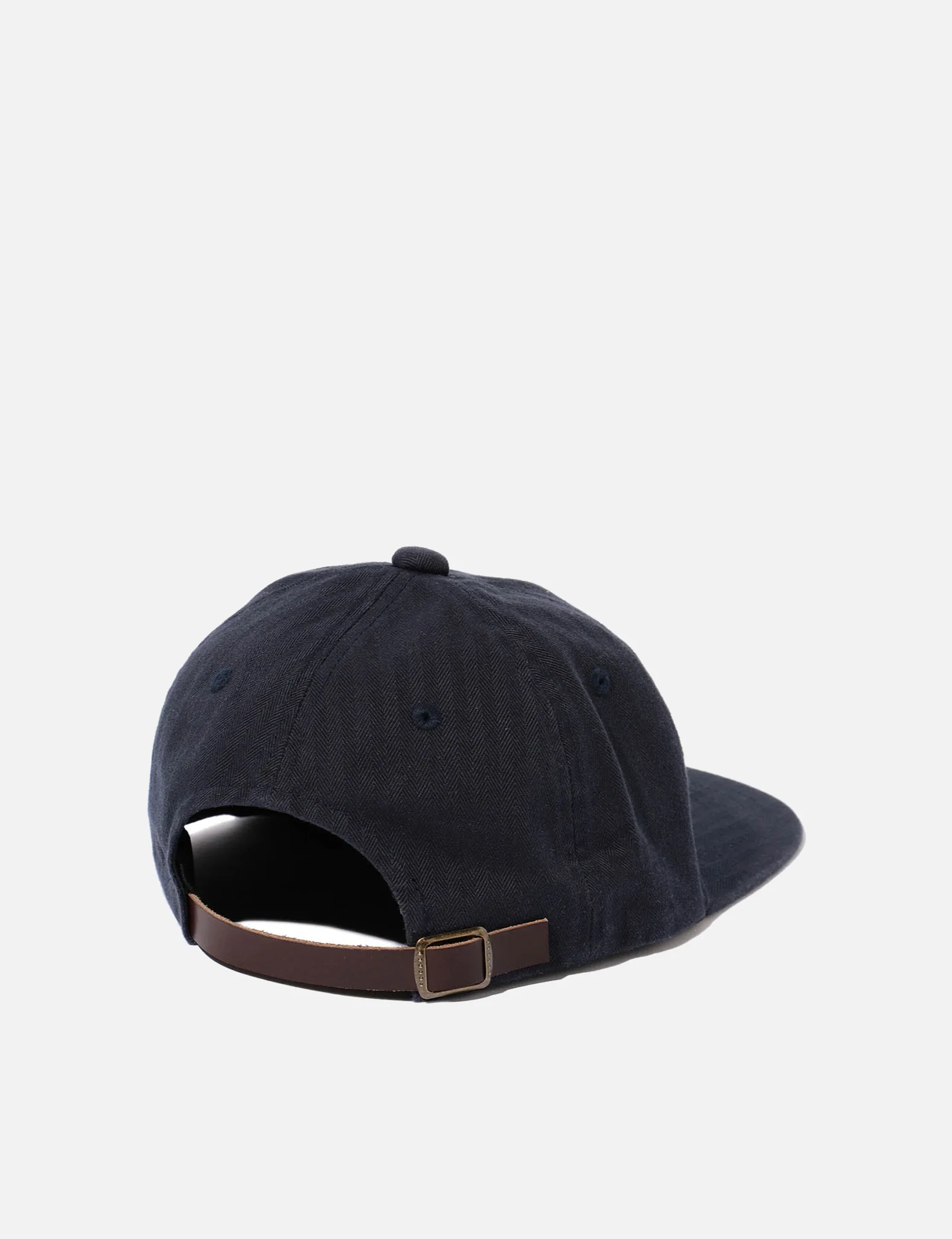Beams Plus 6-Panel Herringbone Cap - Navy Blue - Image 4