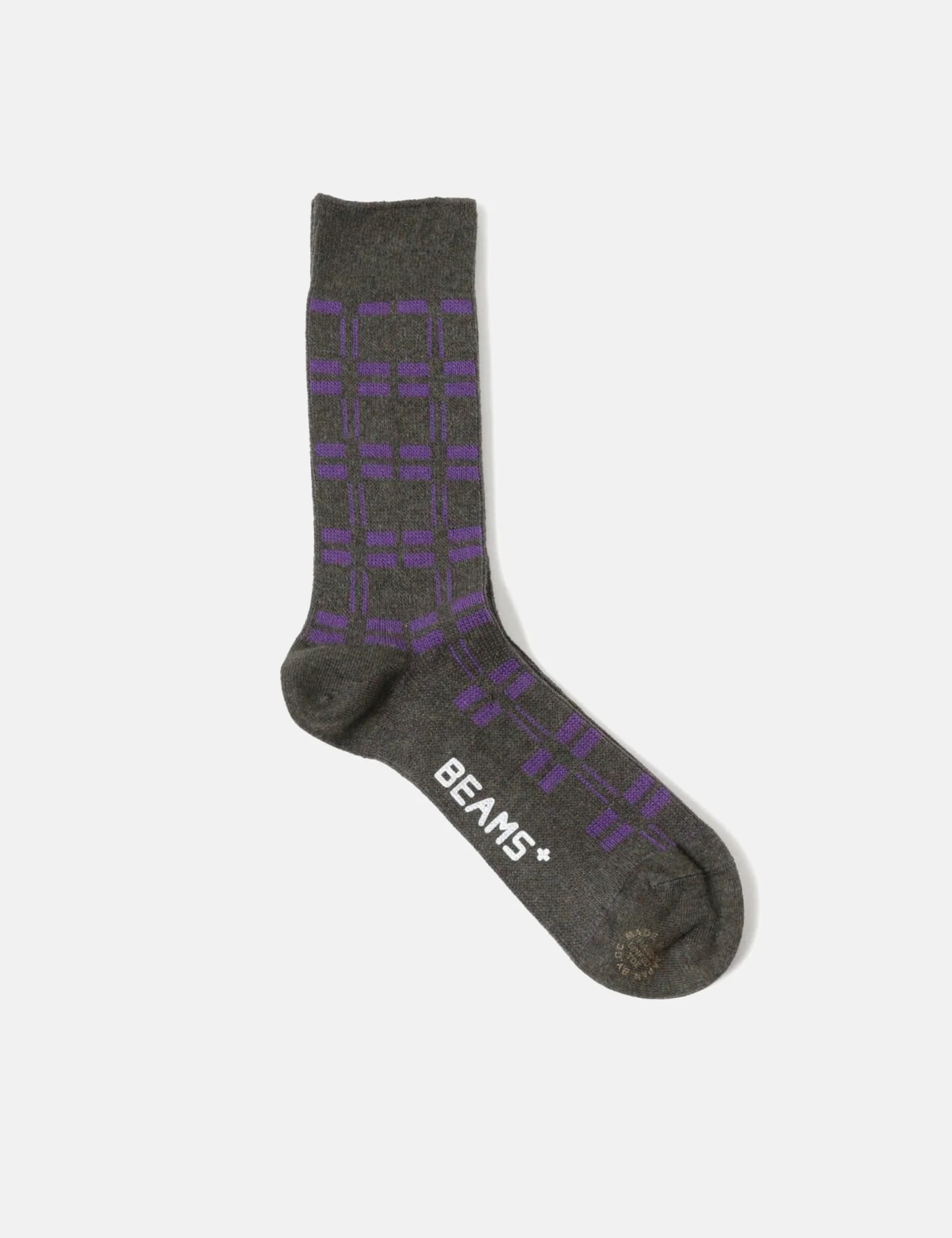 Beams Plus Net Socks - Charcoal/Purple