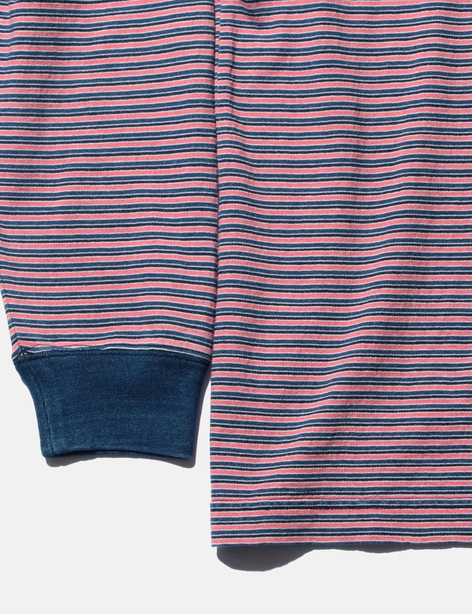 Beams Plus Pocket T-Shirt (Indigo Stripe) - Red - Image 4