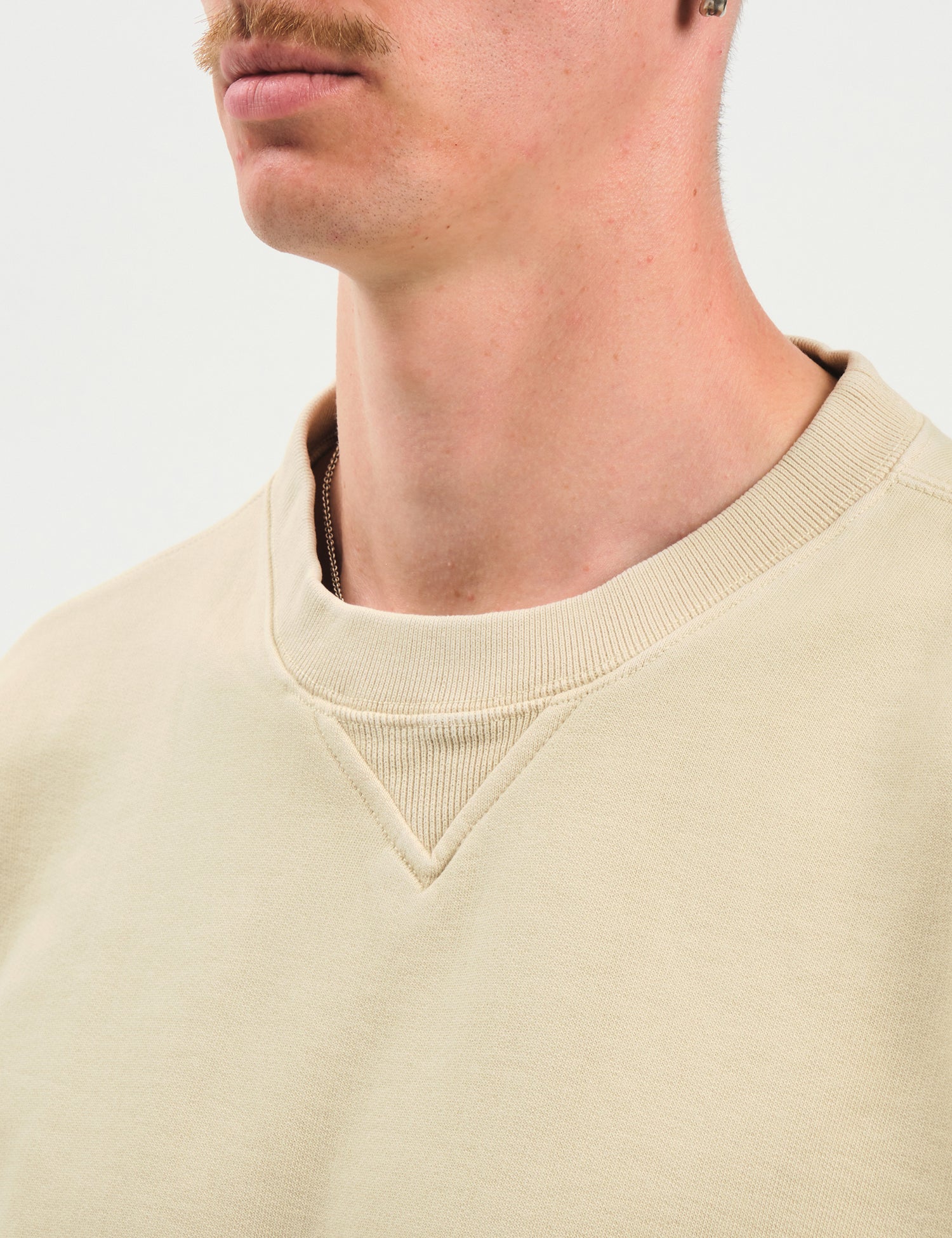 Bhode Box Crew Sweatshirt - Washed Oyster Grey - Image 2