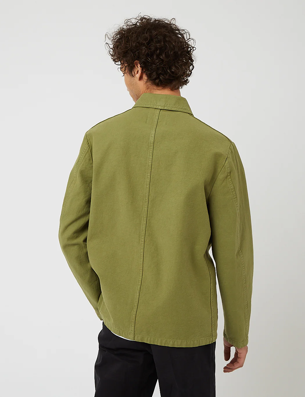 Bhode Chore Jacket (Cotton Twill) - Loden Green - Image 7
