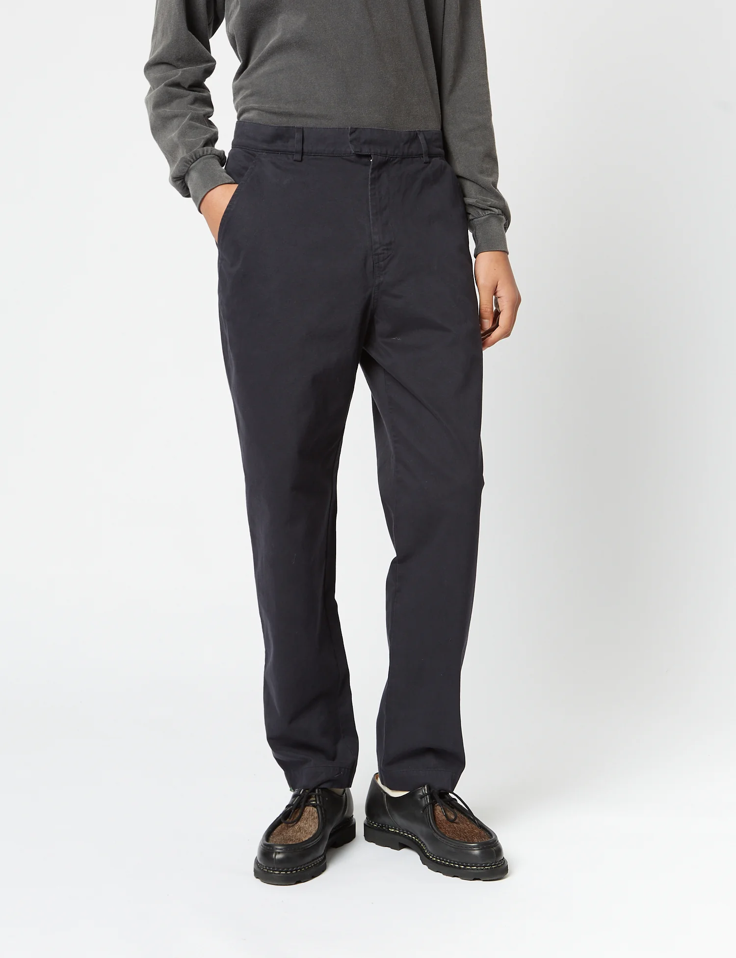 Bhode Everyday Pant Italian Cotton (Relaxed, Straight) - Black - Image 6