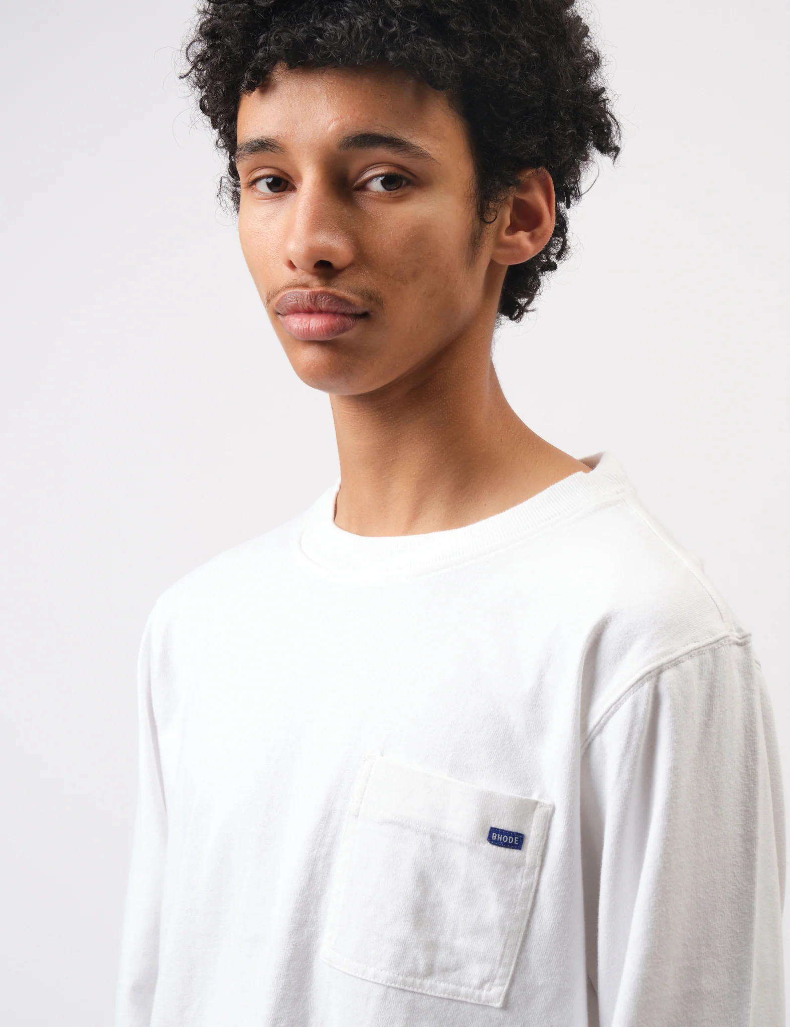 Bhode Everyday Long Sleeve Jersey 300gsm - White - Image 2