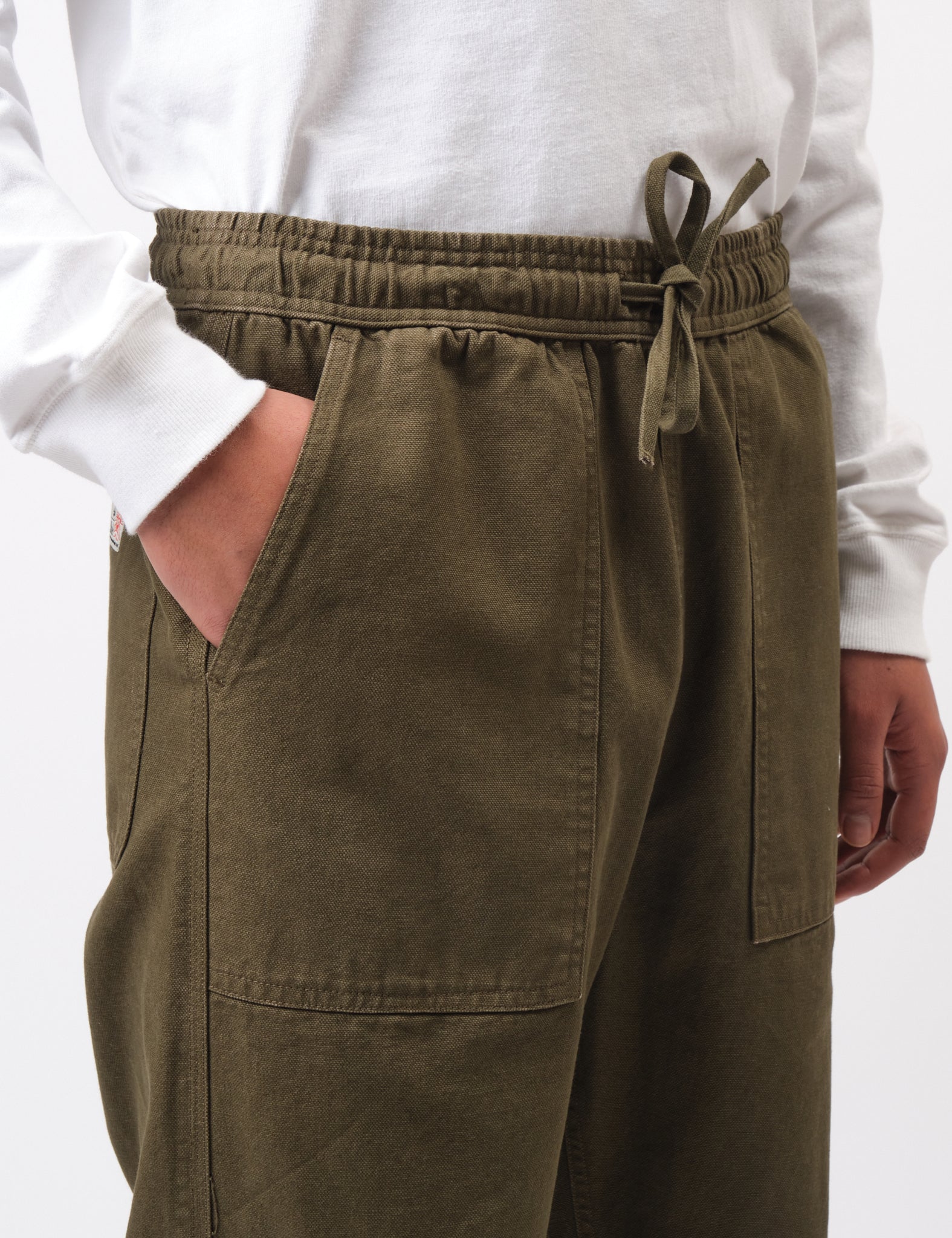 Bhode Fatigue Pant Canvas - Burnt Olive Green - Image 2