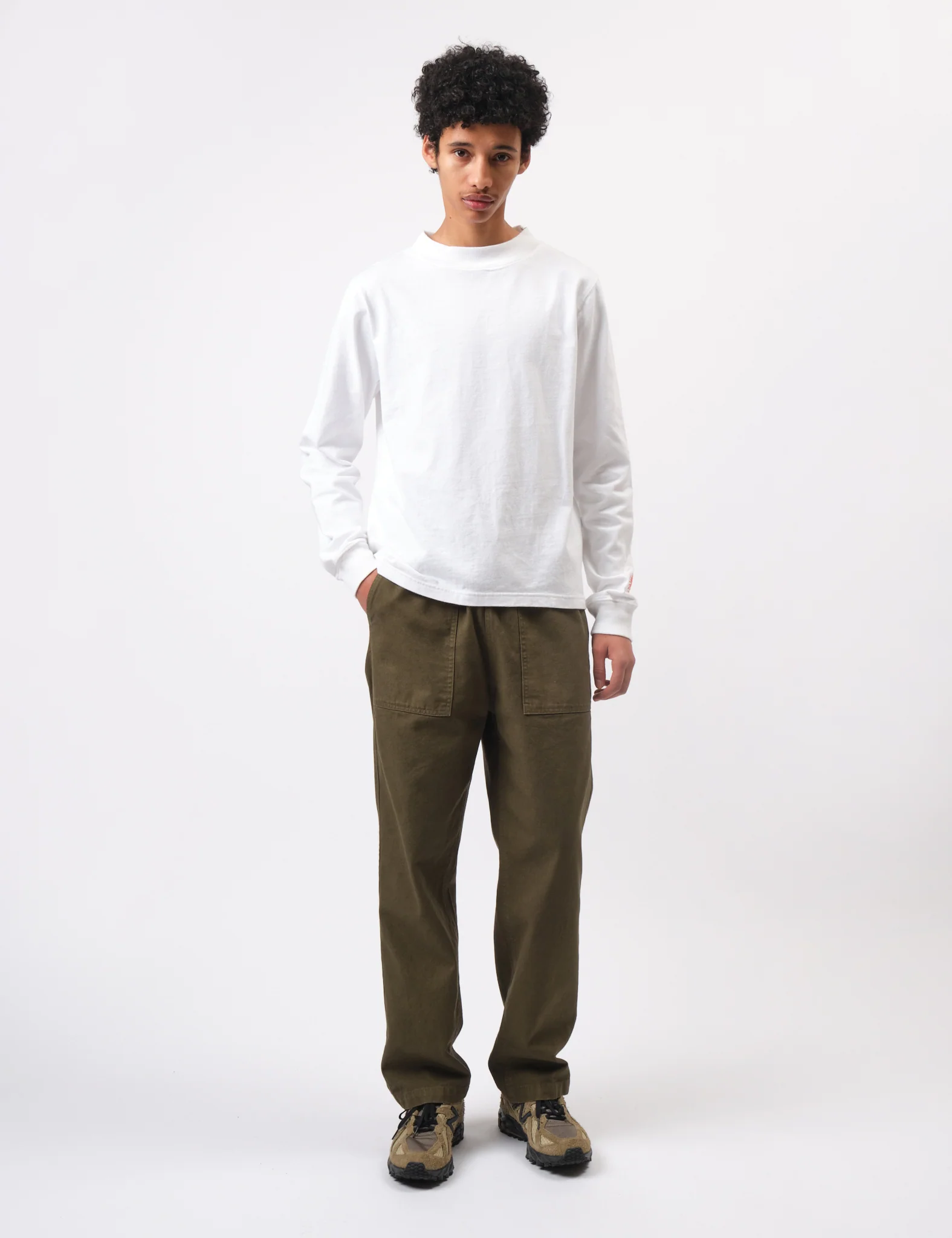 Bhode Fatigue Pant Canvas - Burnt Olive Green - Image 3