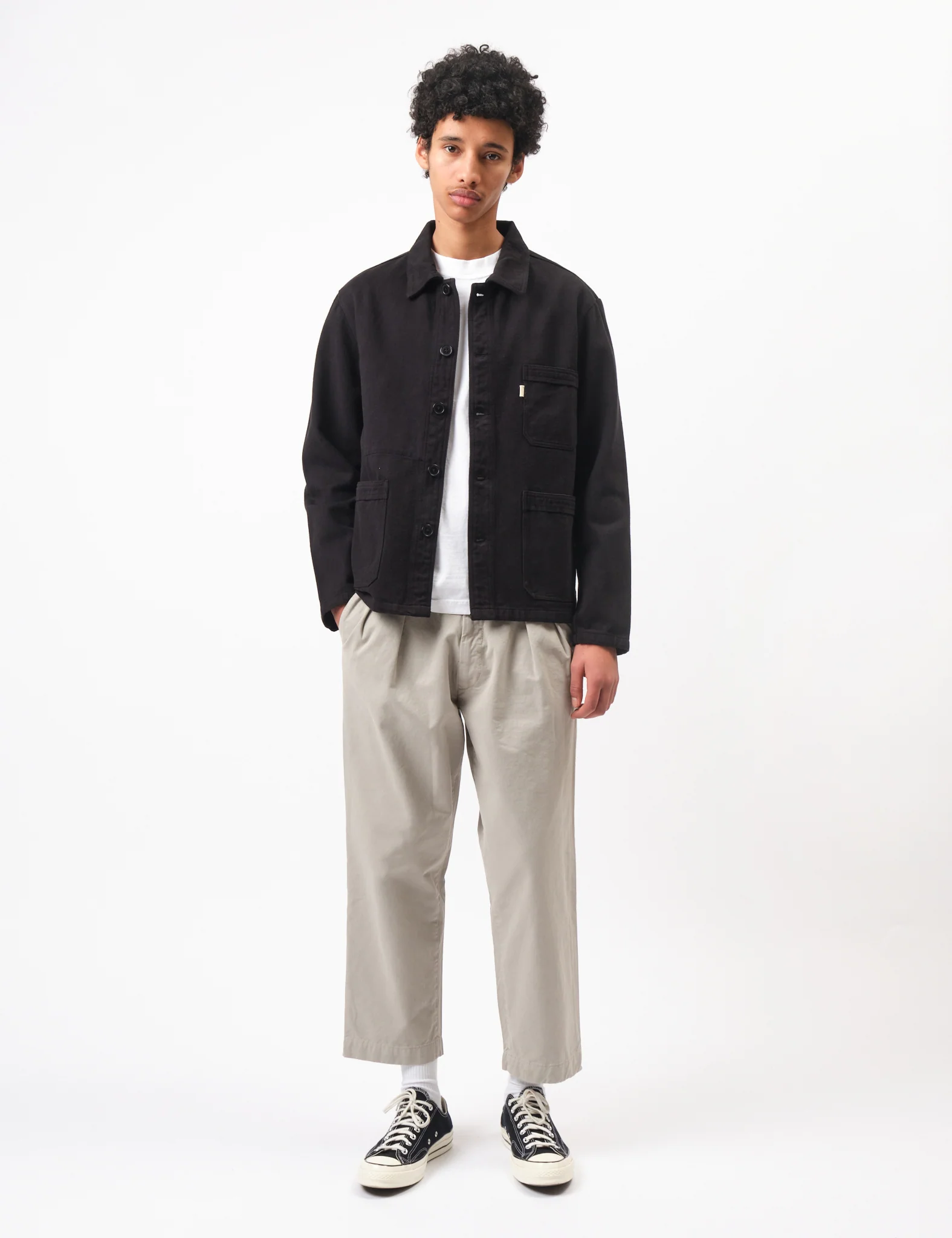 Bhode French Chore Jacket Mk.II - Black - Image 3