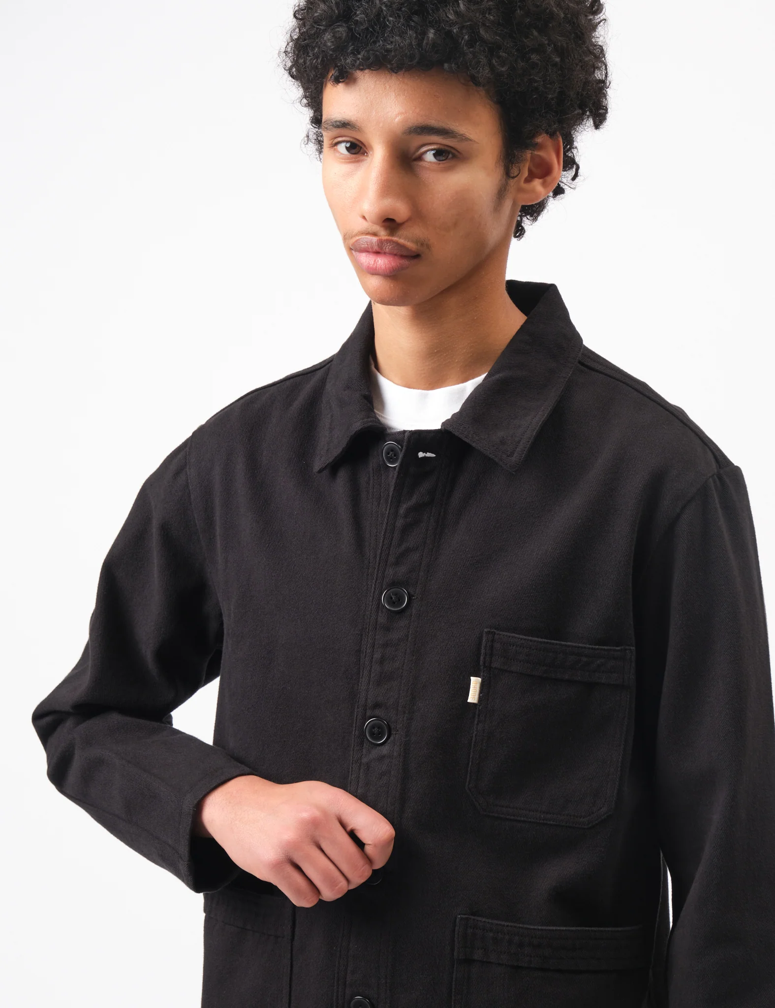 Bhode French Chore Jacket Mk.II - Black - Image 5