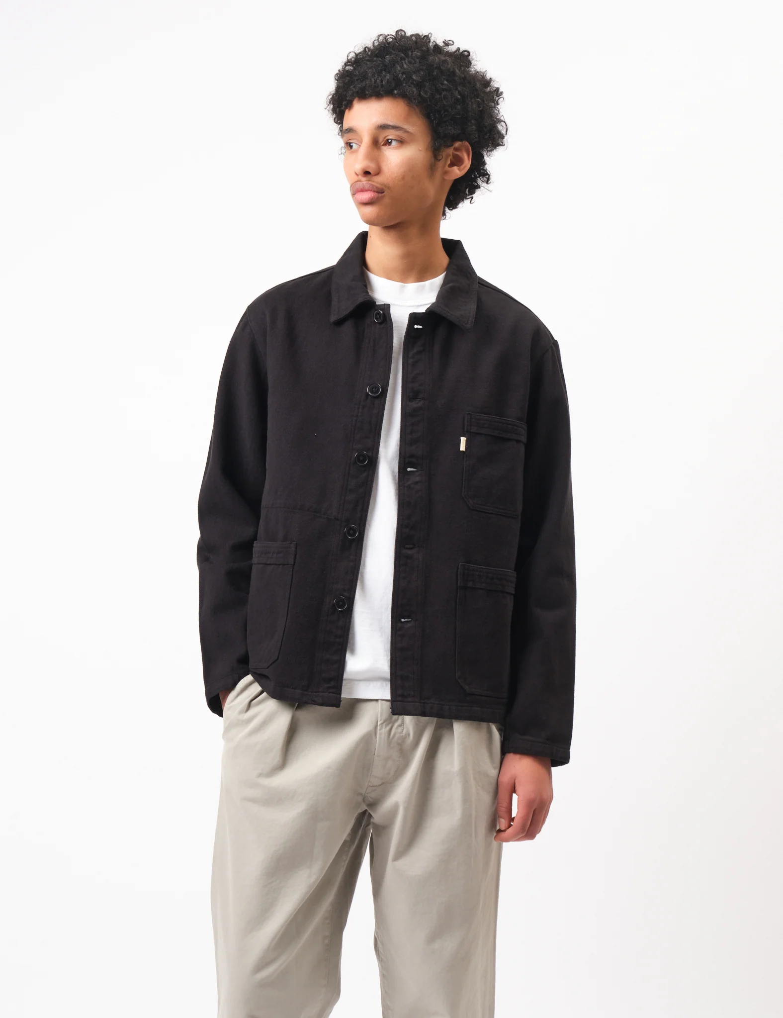Bhode French Chore Jacket Mk.II - Black - Image 6