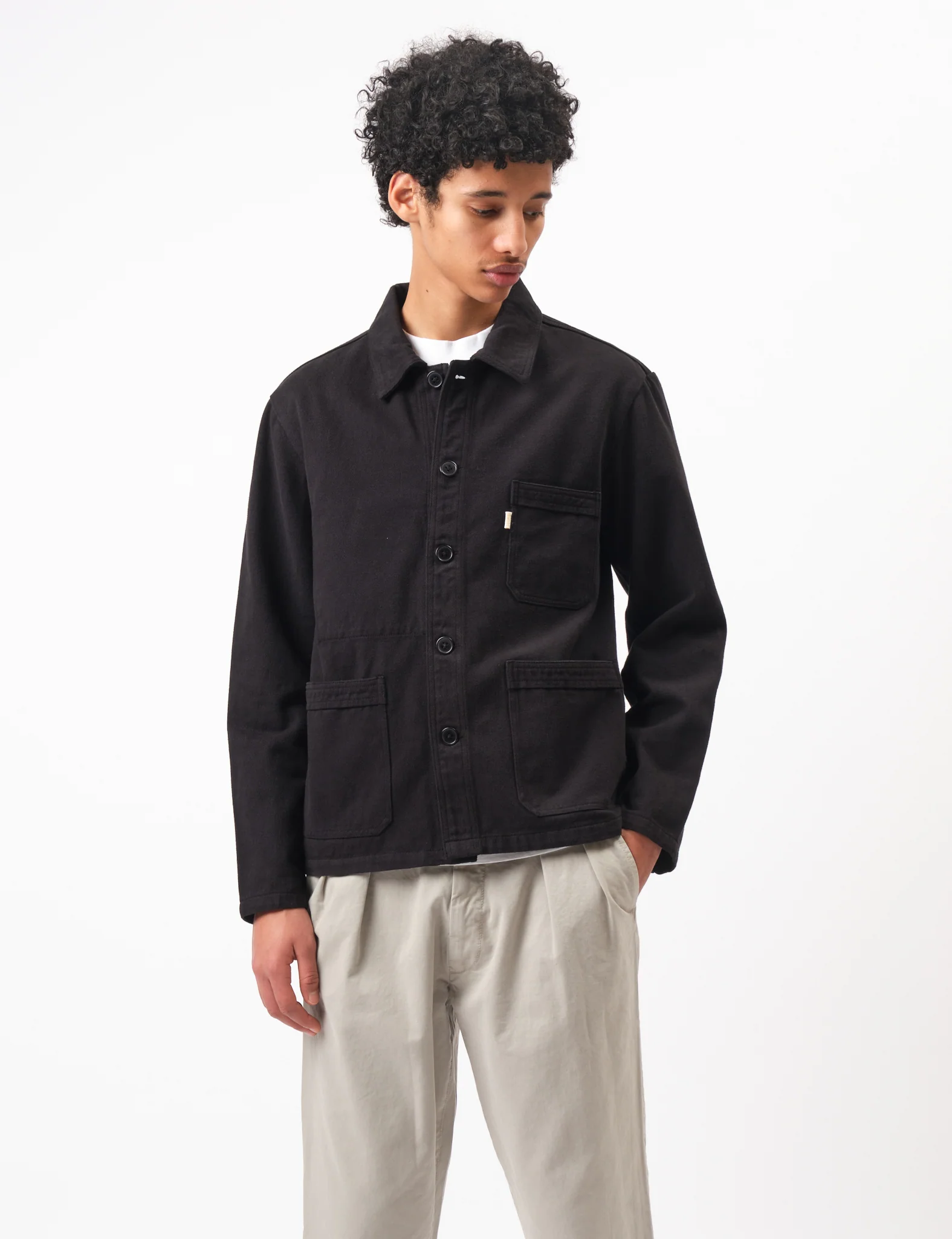 Bhode French Chore Jacket Mk.II - Black - Image 8