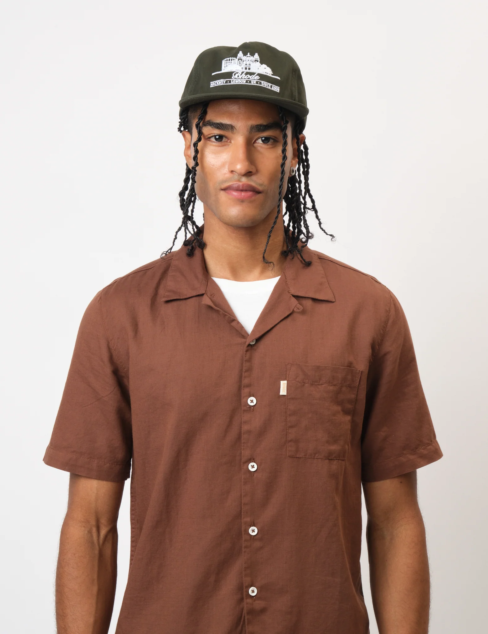 Bhode Hackney 5-Panel Cap - Forest Green - Image 7