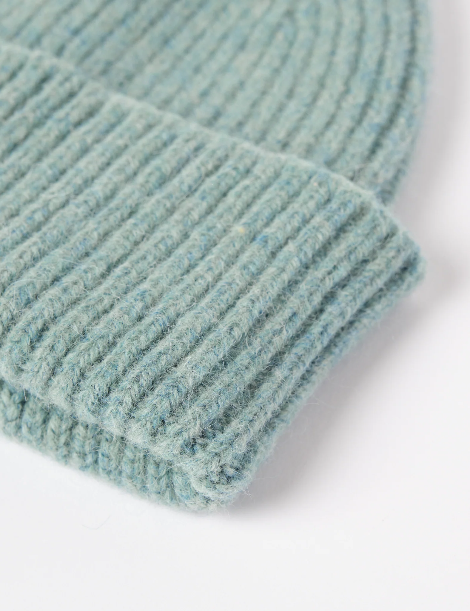 Bhode Hawick Geelongora Beanie Hat (Knitted in Scotland) - Basil Green - Image 2