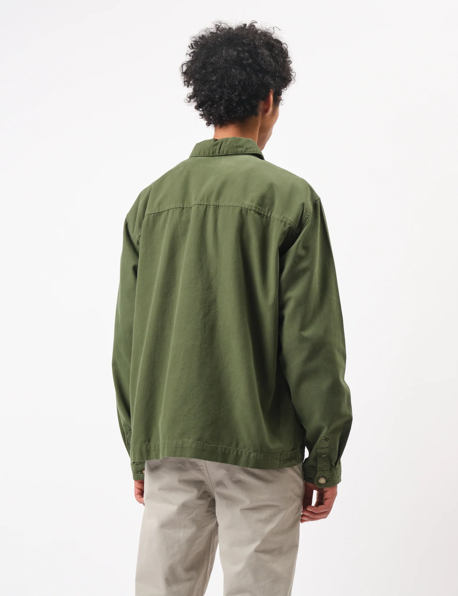 Bhode Hunting Overshirt Twill - Army Green - Image 5