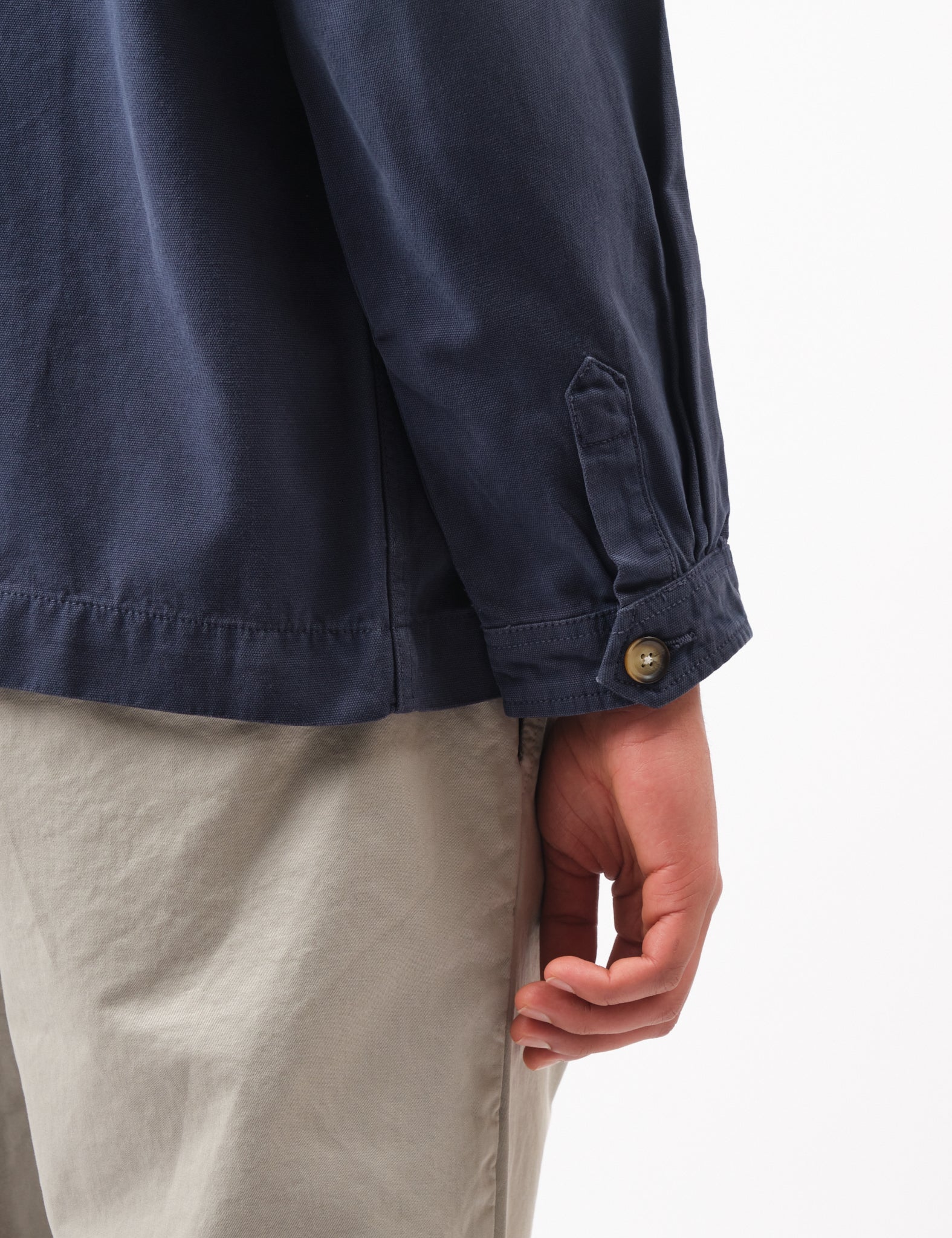 Bhode Hunting Overshirt Twill - Night Sky Blue - Image 3