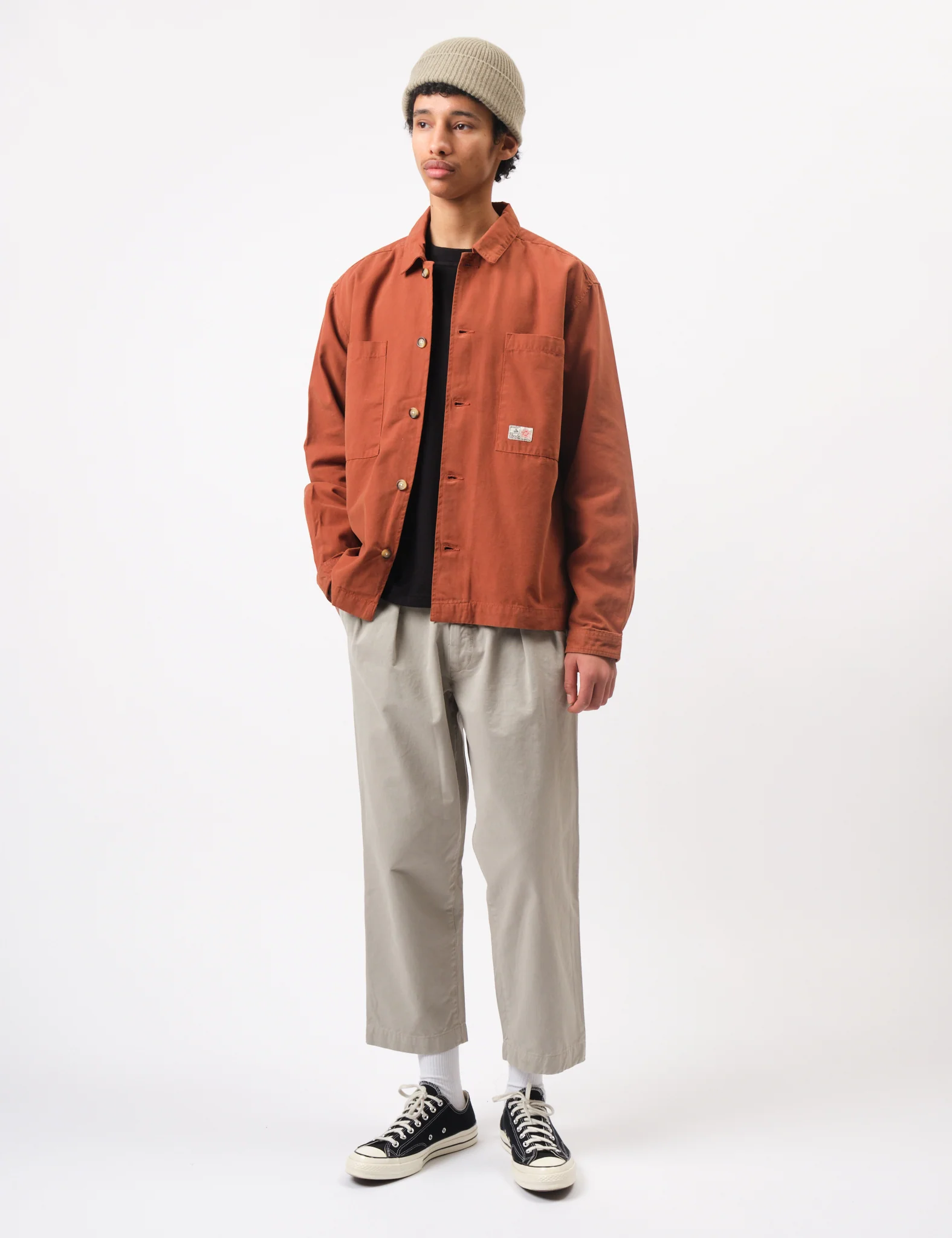 Bhode Hunting Overshirt Twill - Rust - Image 5