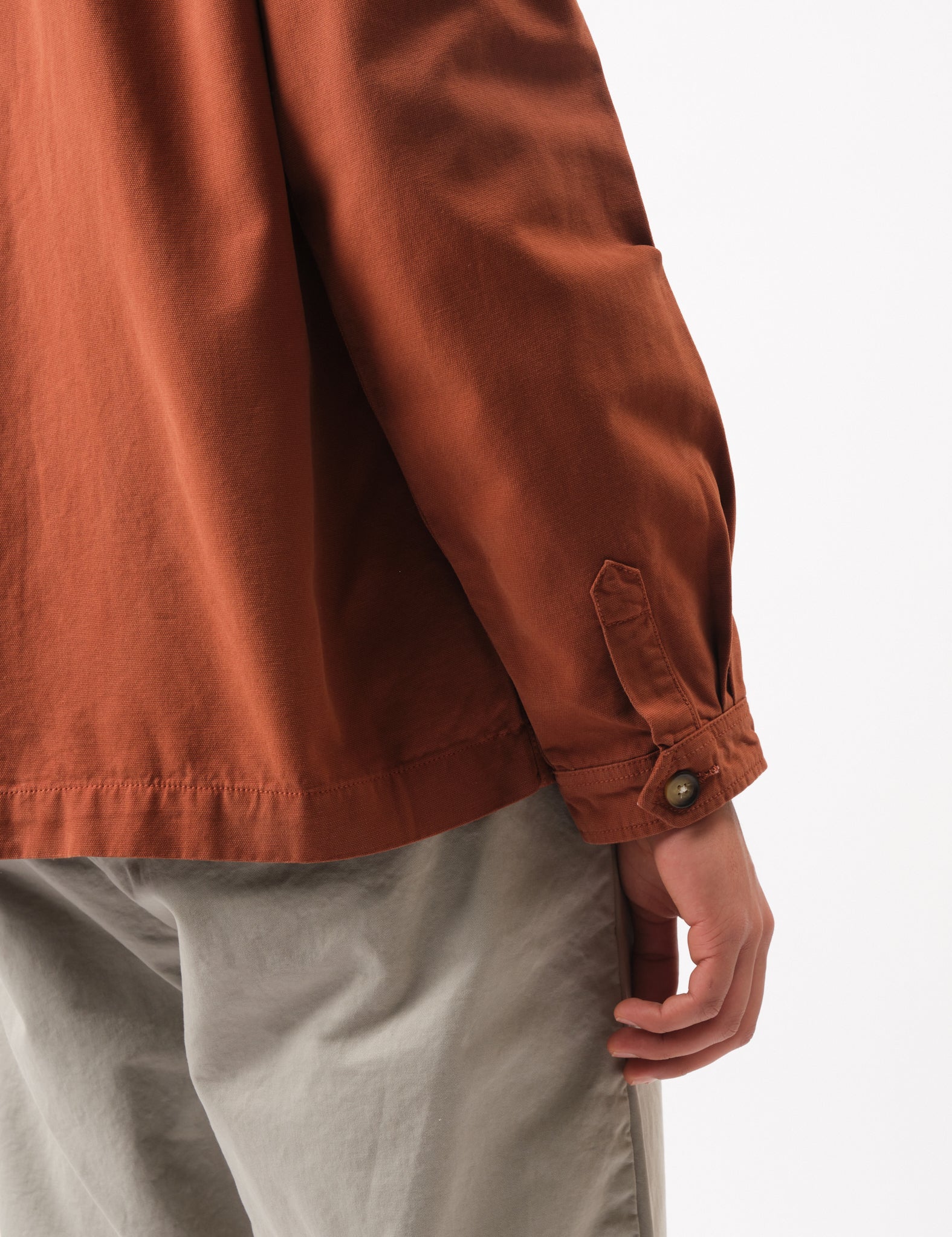 Bhode Hunting Overshirt Twill - Rust - Image 7