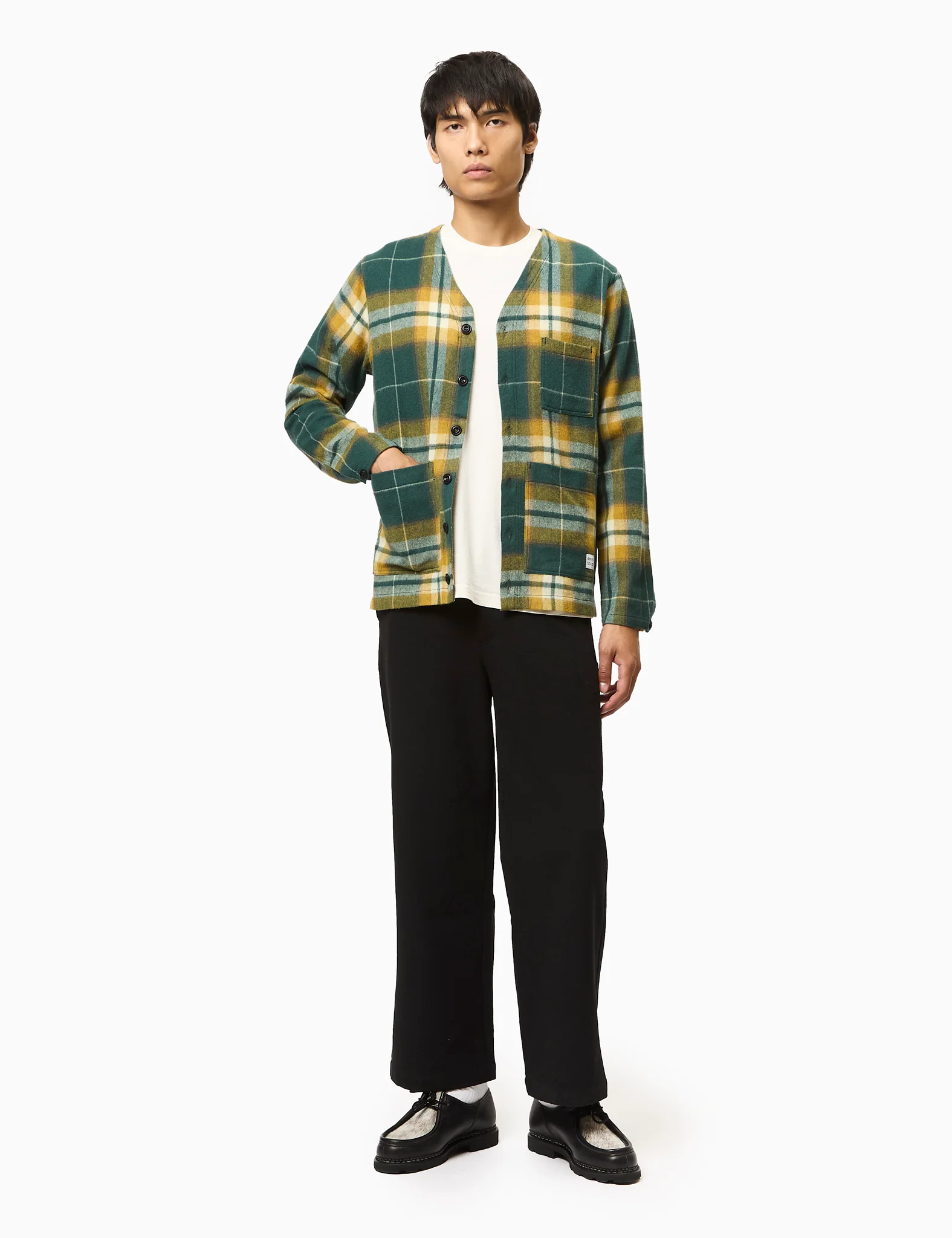Bhode Japan Cardigan (Plaid) - Green - Image 3