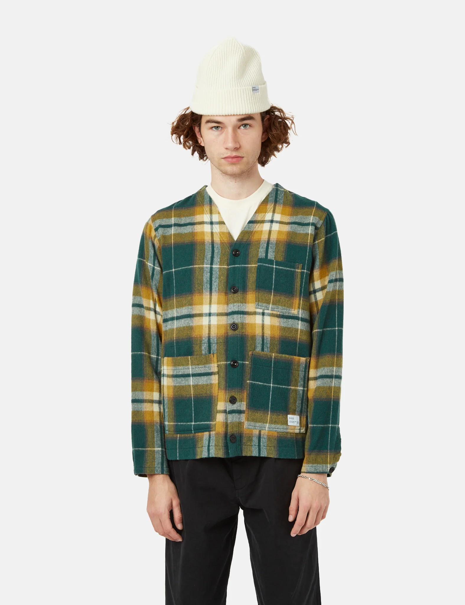 Bhode Japan Cardigan (Plaid) - Green - Image 6