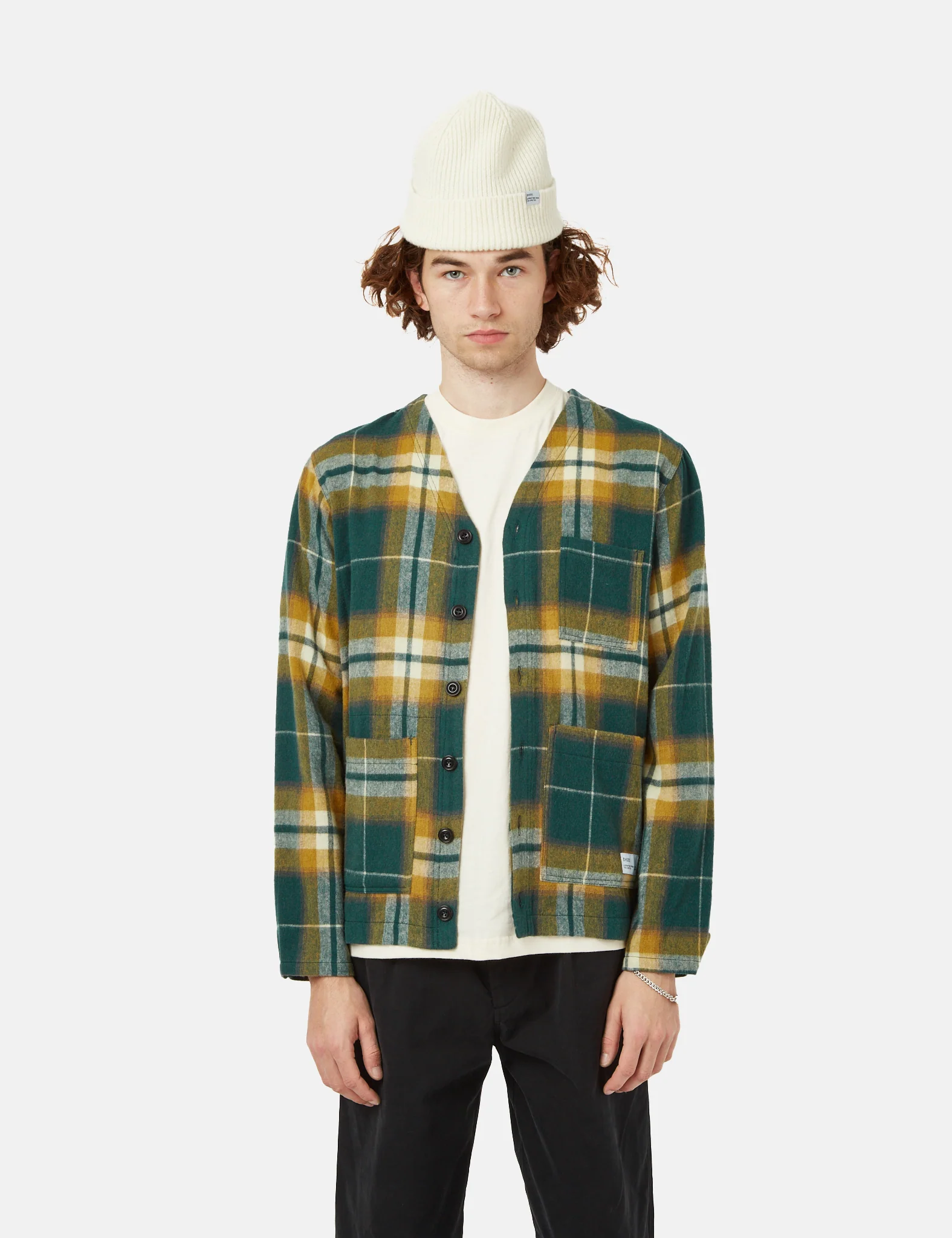 Bhode Japan Cardigan (Plaid) - Green - Image 8