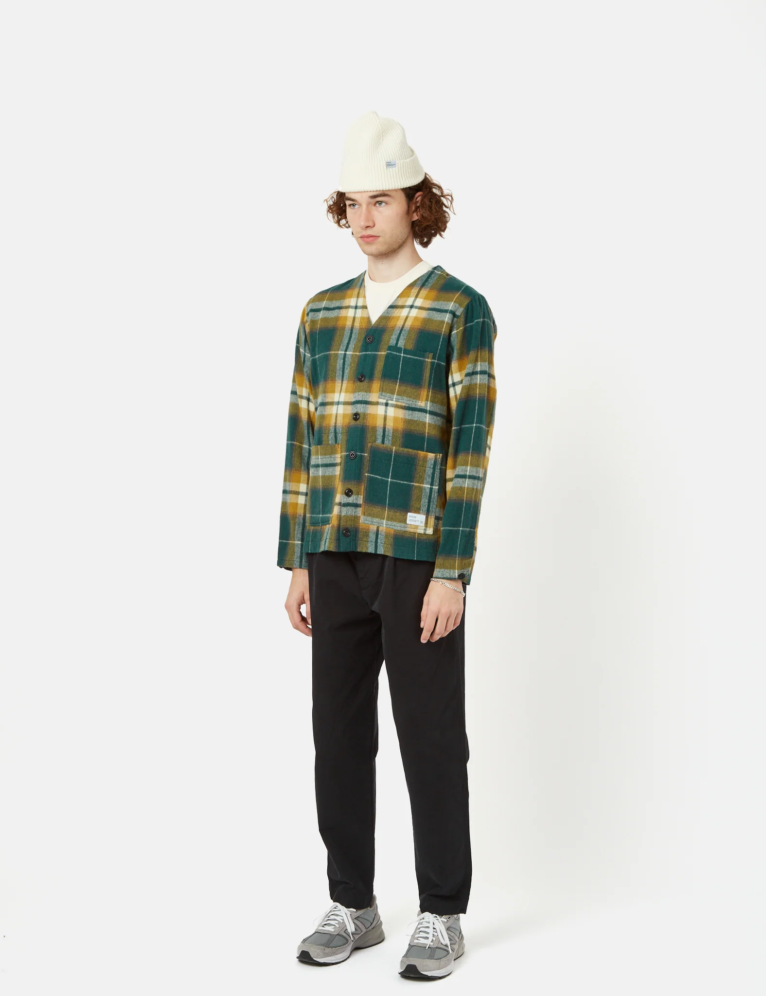 Bhode Japan Cardigan (Plaid) - Green - Image 9