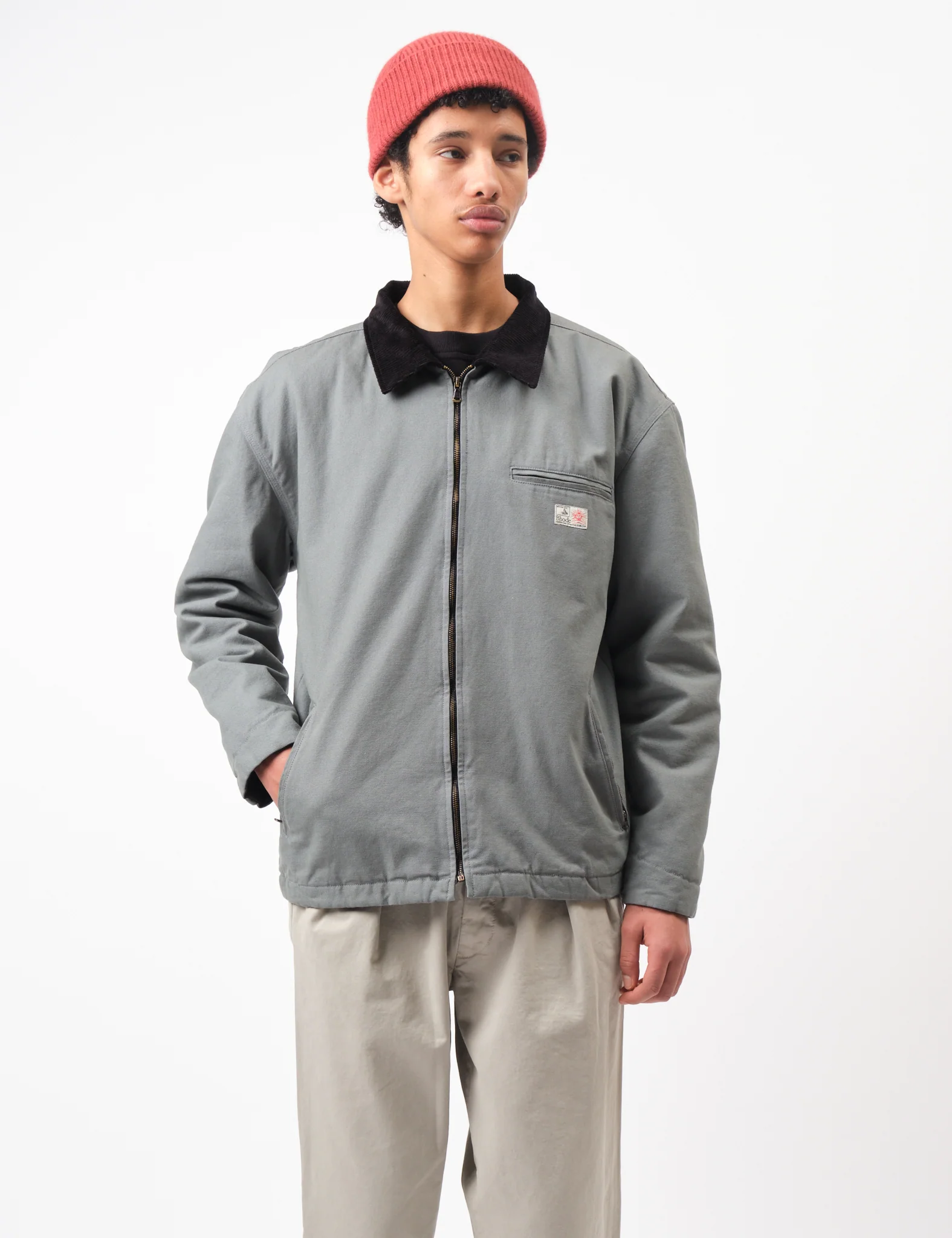 Bhode Mechanics Jacket Canvas (Insulated) - Moon Mist - Image 7