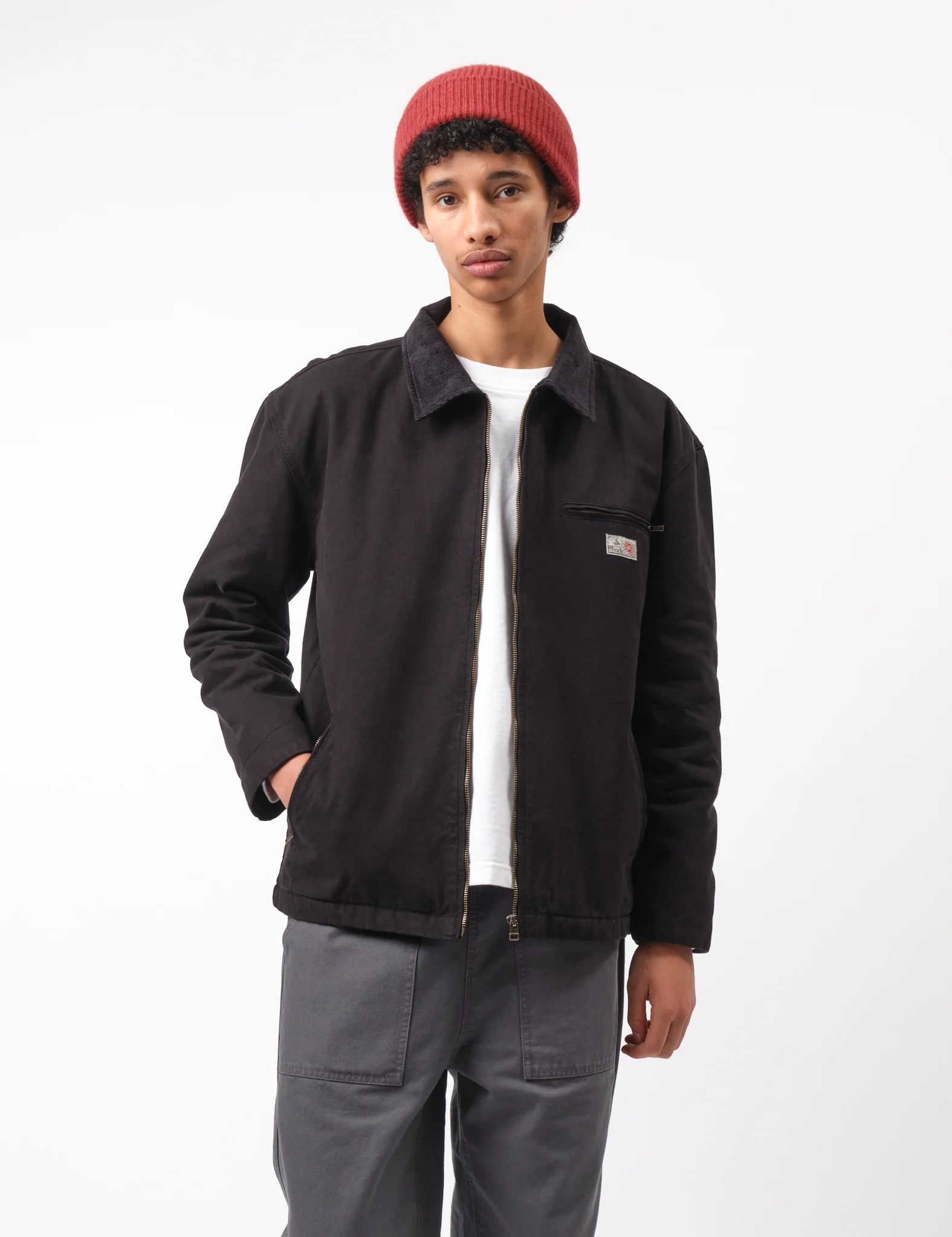 Bhode Mechanics Jacket Canvas (Insulated) - Washed Black - Image 5