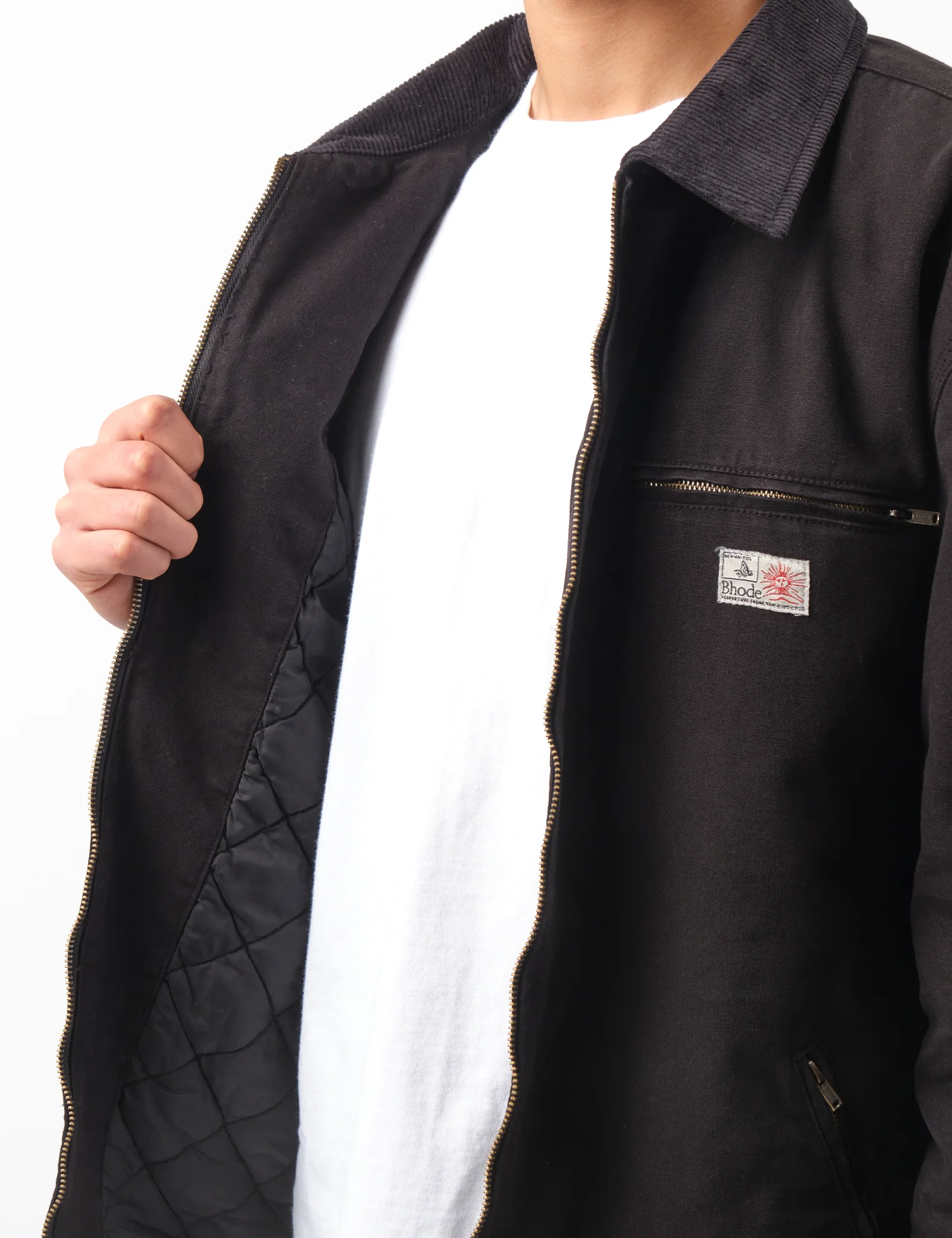 Bhode Mechanics Jacket Canvas (Insulated) - Washed Black - Image 6