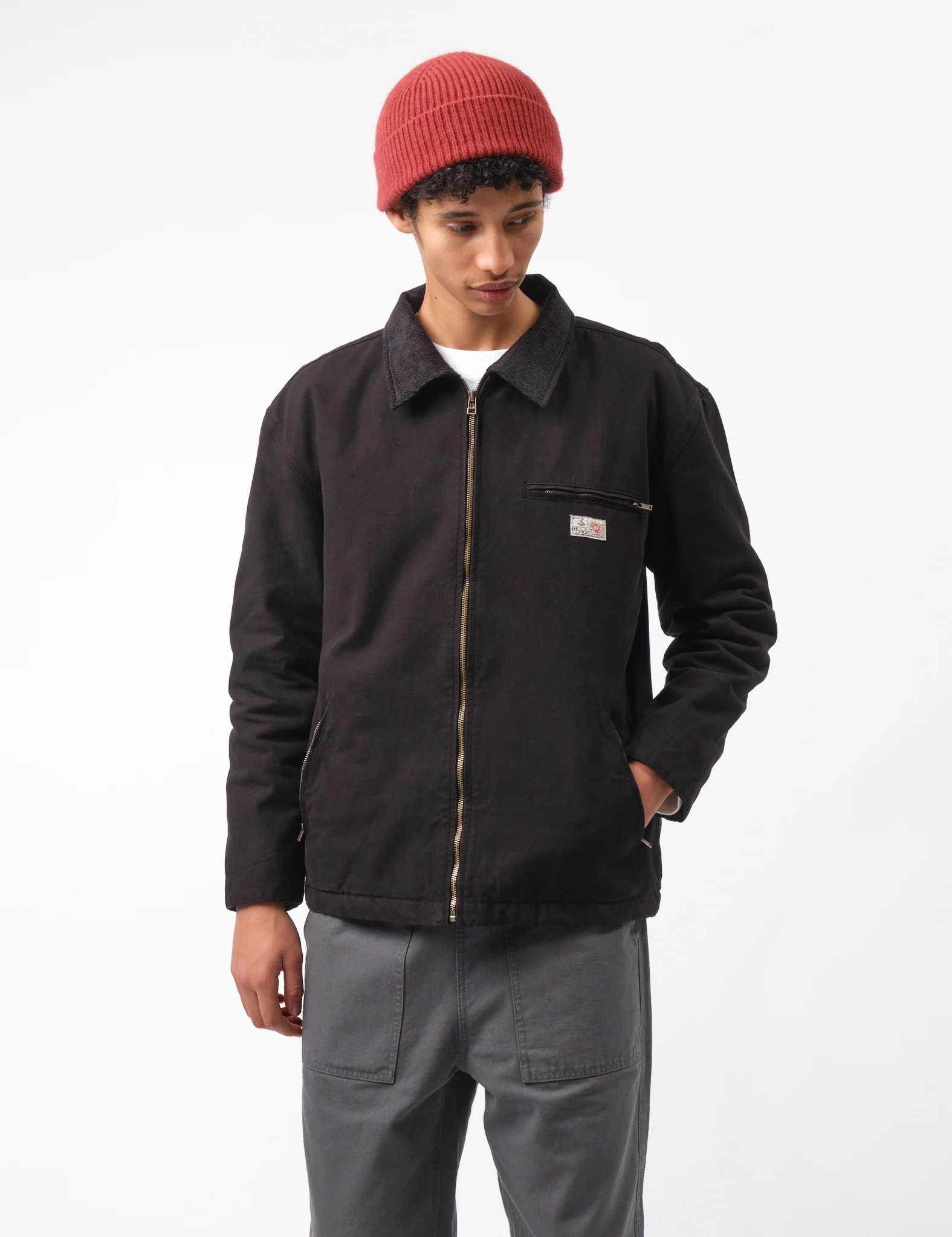 Bhode Mechanics Jacket Canvas (Insulated) - Washed Black - Image 7