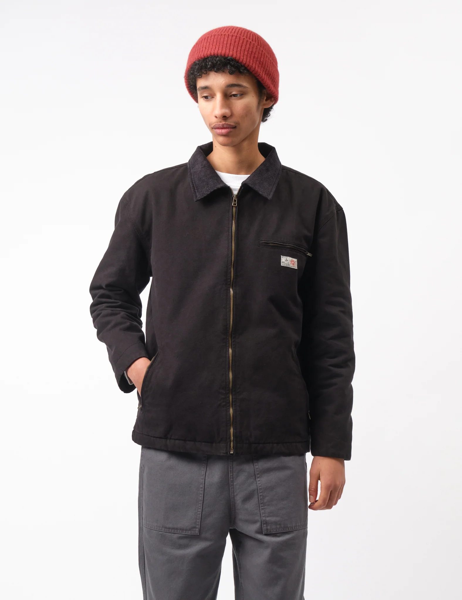 Bhode Mechanics Jacket Canvas (Insulated) - Washed Black - Image 8