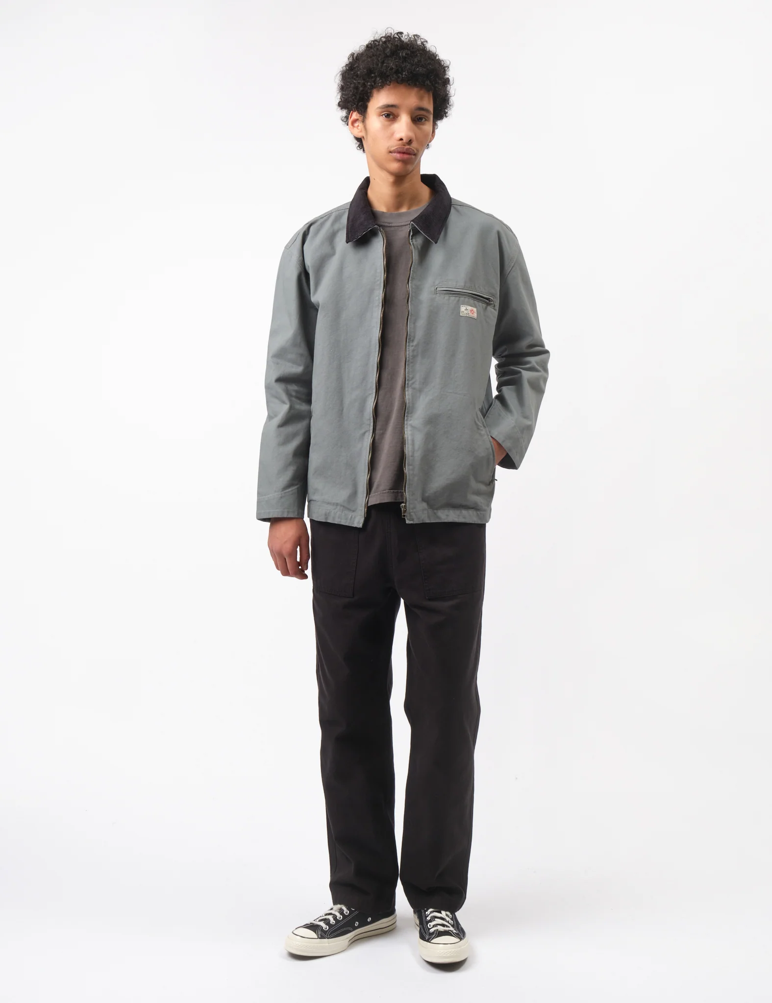 Bhode Mechanics Jacket Canvas - Moon Mist - Image 5