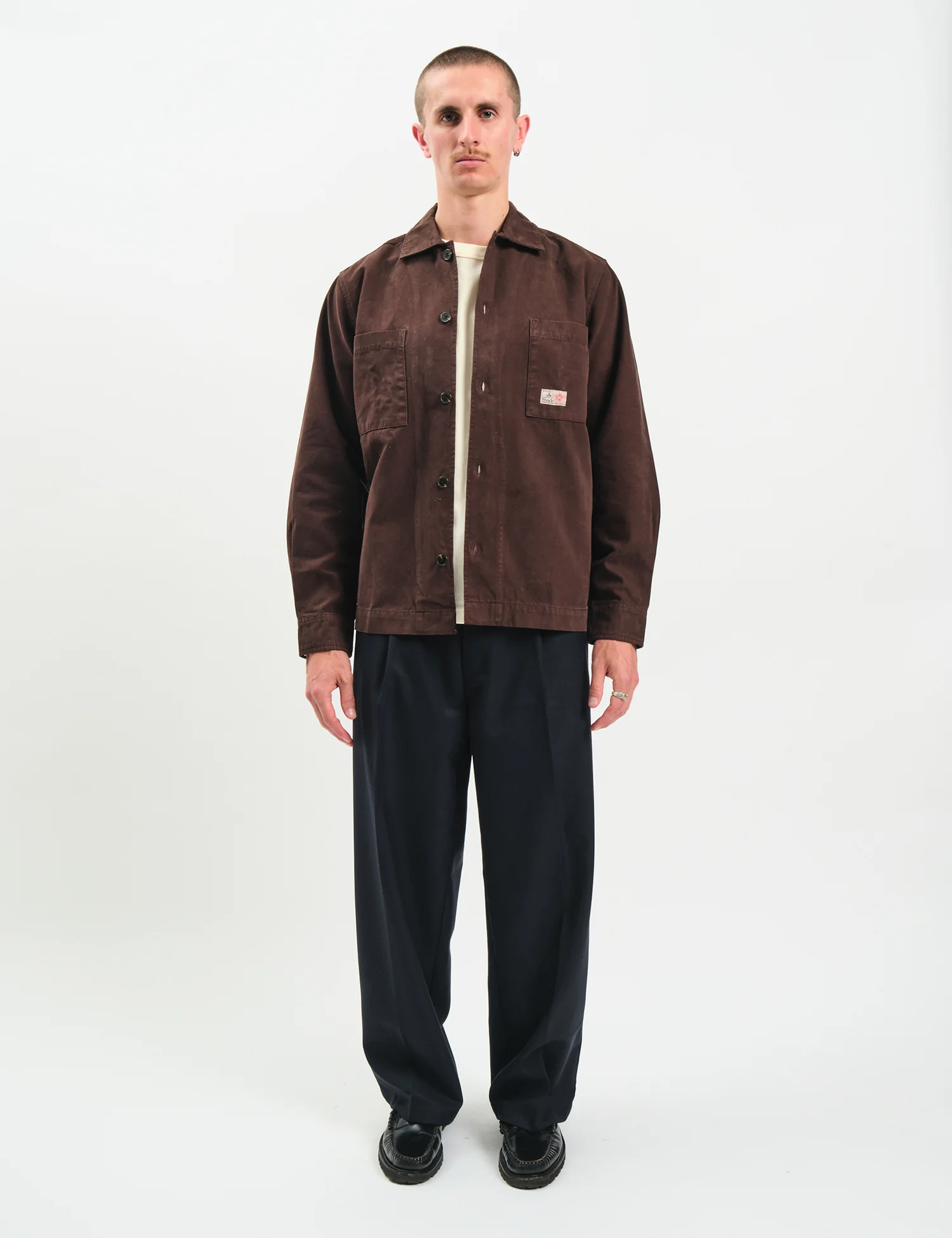 Bhode Meva Overshirt (Twill) - Java Brown - Image 3