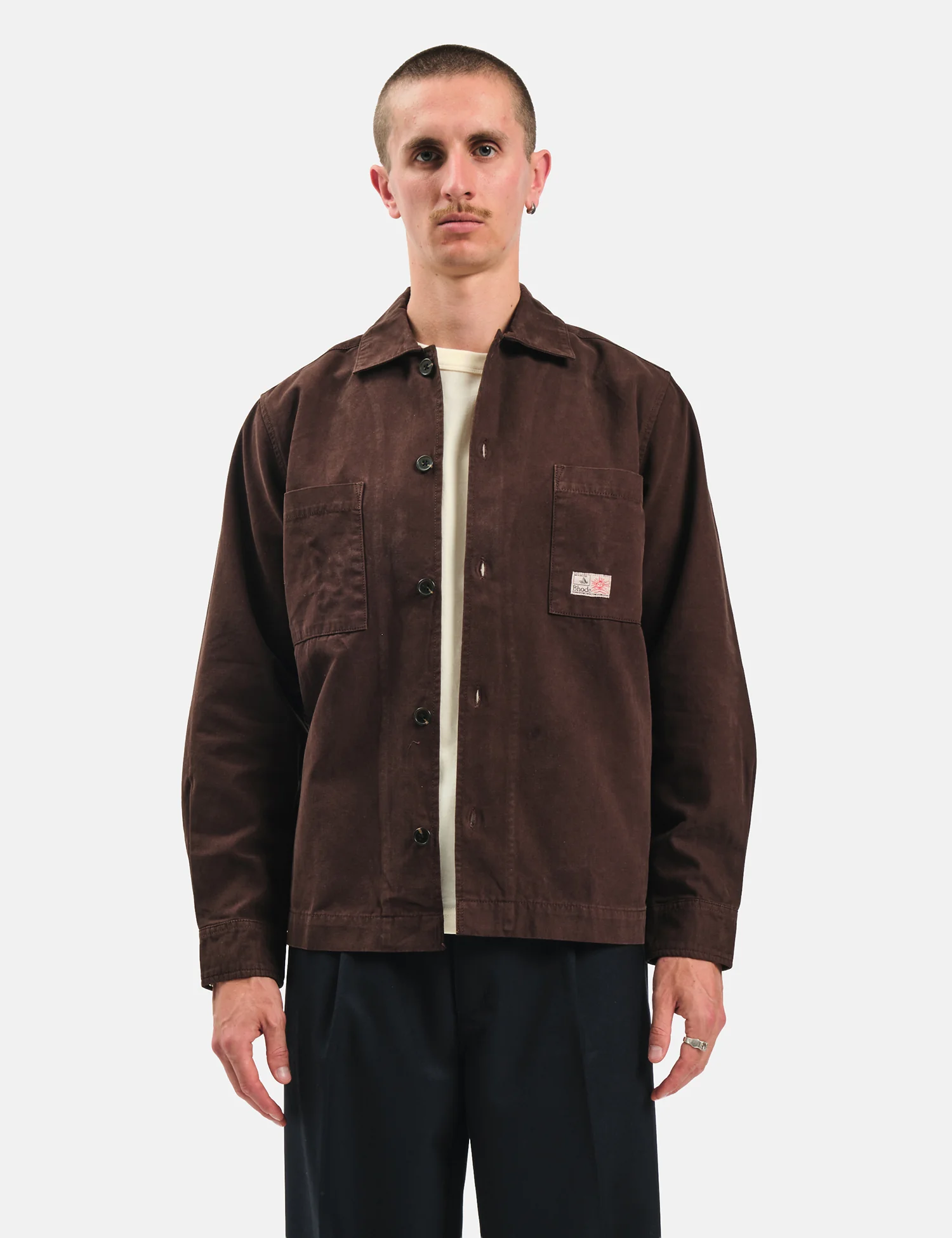 Bhode Meva Overshirt (Twill) - Java Brown - Image 4