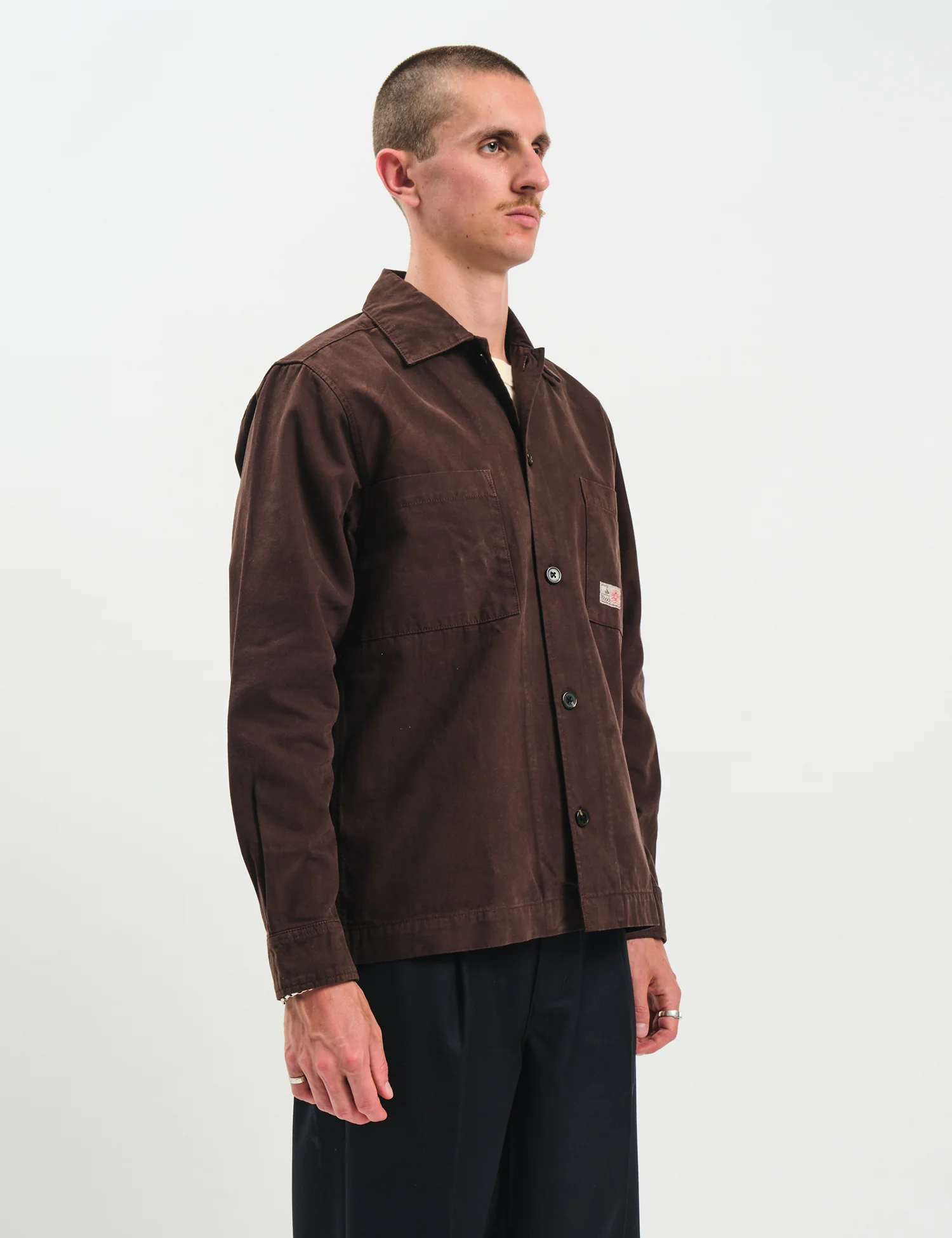 Bhode Meva Overshirt (Twill) - Java Brown - Image 5