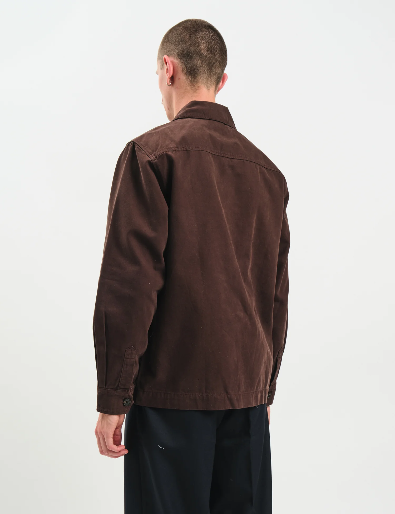 Bhode Meva Overshirt (Twill) - Java Brown - Image 6