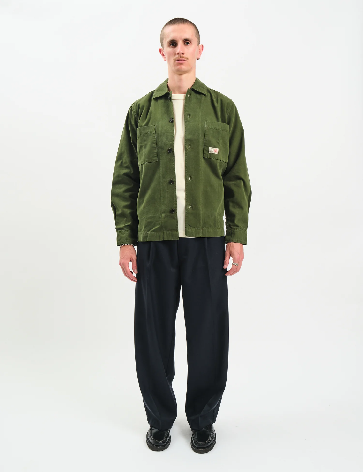 Bhode Meva Overshirt (Twill) - Rifle Green - Image 3