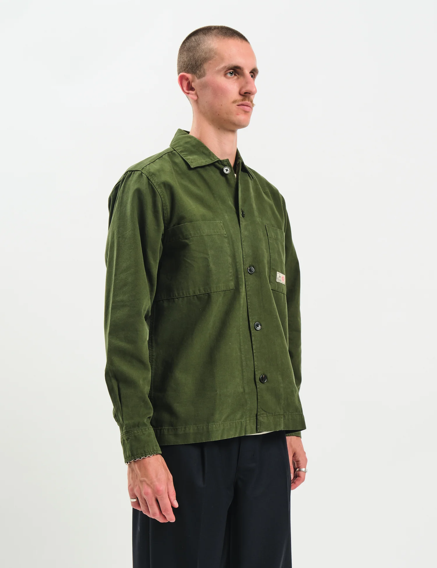 Bhode Meva Overshirt (Twill) - Rifle Green - Image 5
