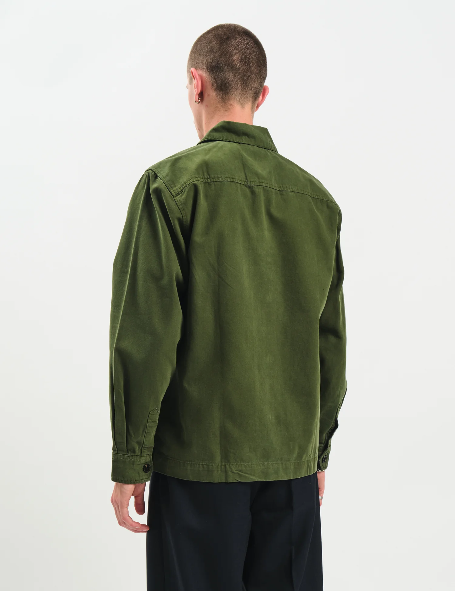 Bhode Meva Overshirt (Twill) - Rifle Green - Image 6
