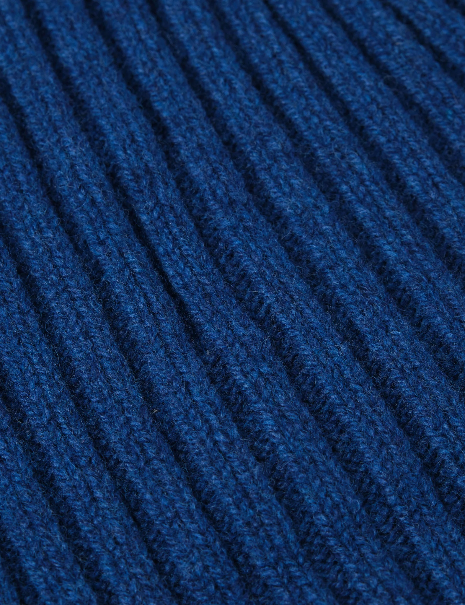 Bhode Pennan Pure Wool Beanie Hat (Knitted in Scotland) - Persian Blue - Image 3